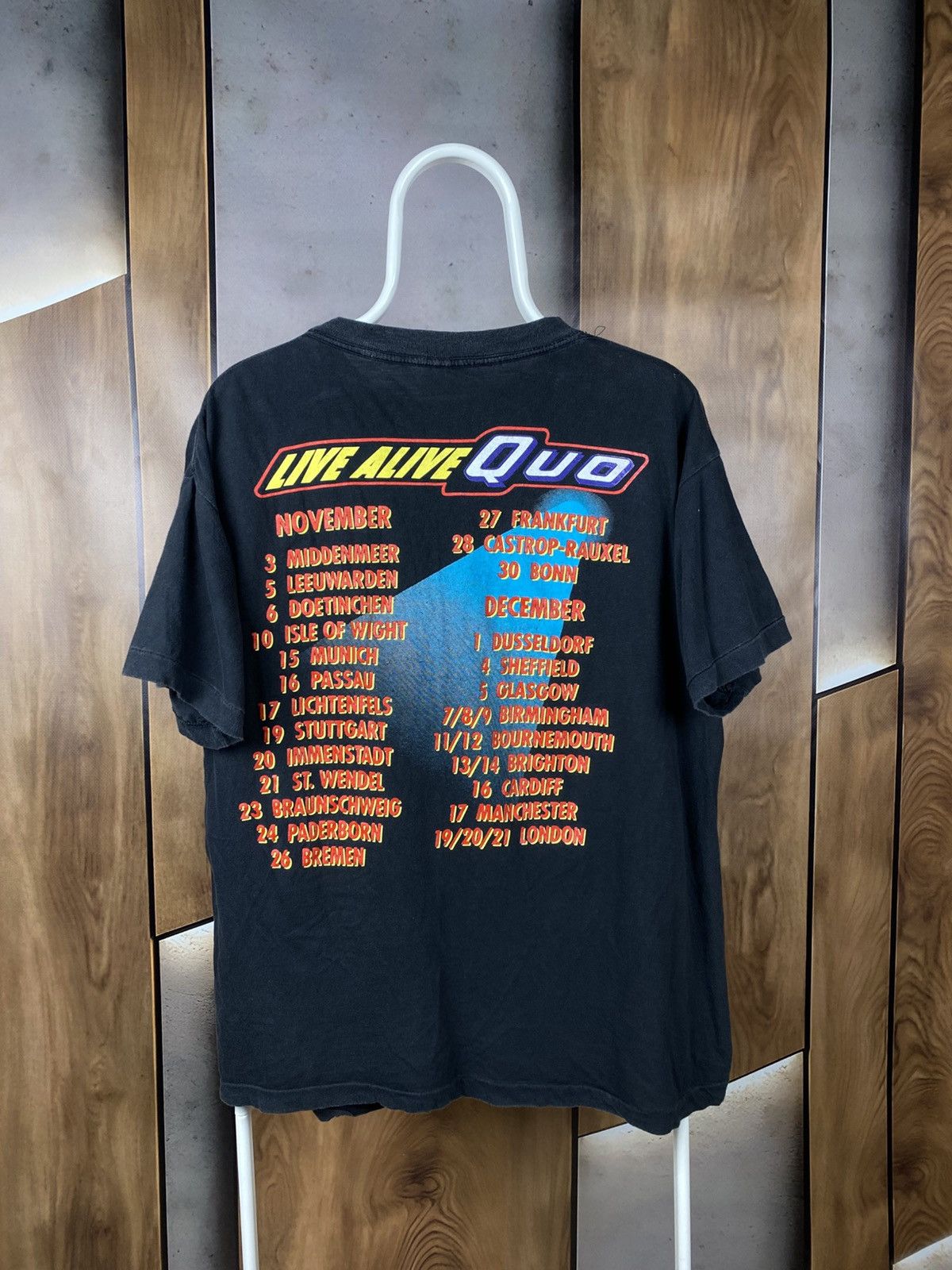 Band Tees 🎸Vintage 1992 T-Shirt Status Quo Live Alive Quo Tour Tee🎸 Size US L / EU 52-54 / 3 - 2 Thumbnail