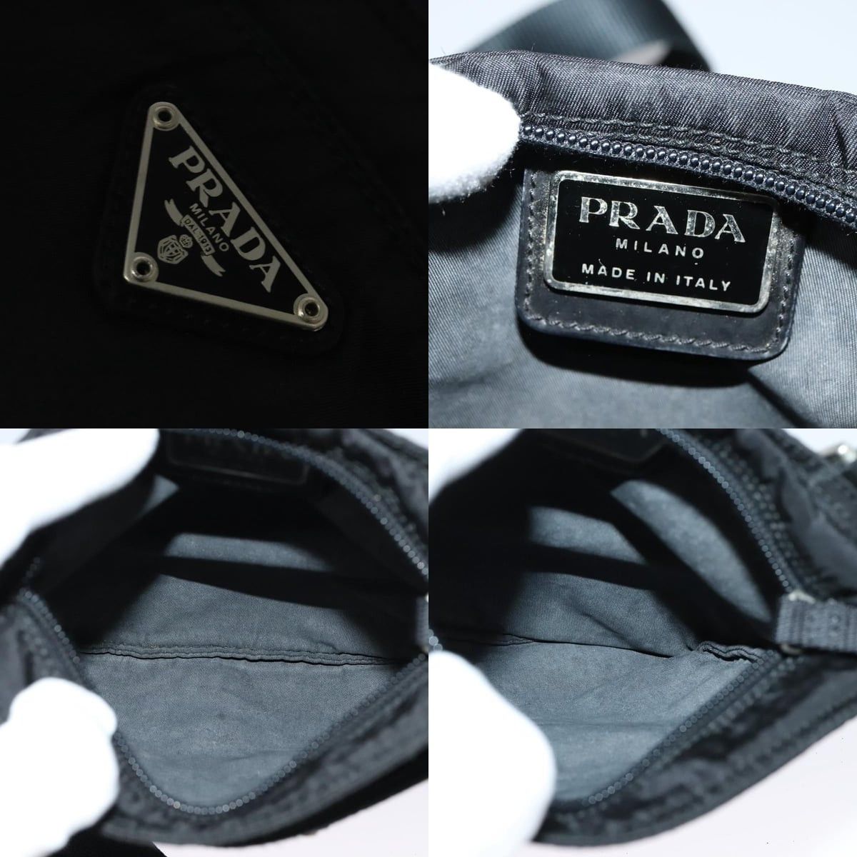 Prada PRADA Shoulder Bag Nylon Black Silver Size ONE SIZE - 11 Thumbnail