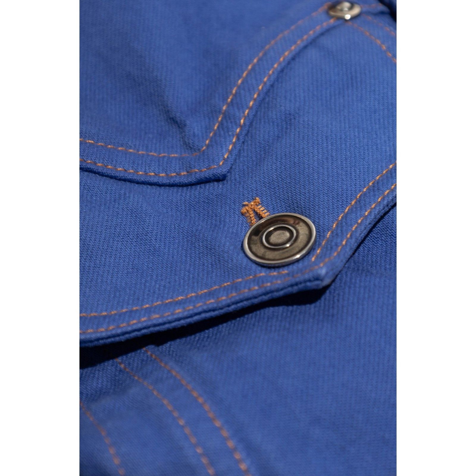 Versace Versace Blue Denim Jacket New & Authentic (Women's size:IT 4 Size M / US 6-8 / IT 42-44 - 2 Thumbnail