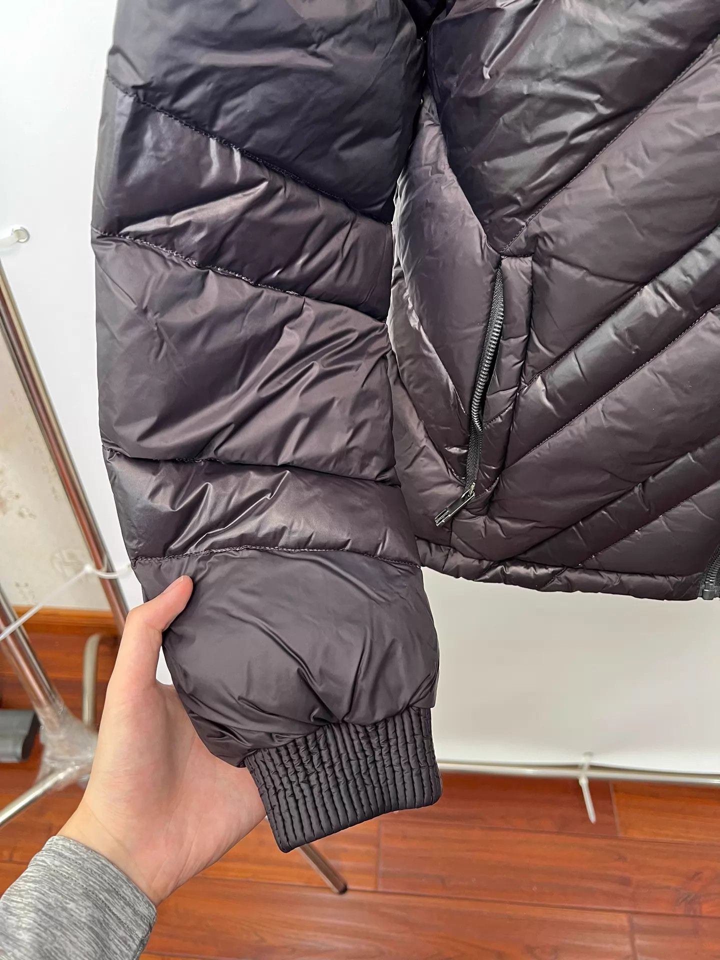 Dirk Bikkembergs Dirk Bikkembergs Panelled Diagonal Ribbed Down Jacket Size US L / EU 52-54 / 3 - 6 Thumbnail