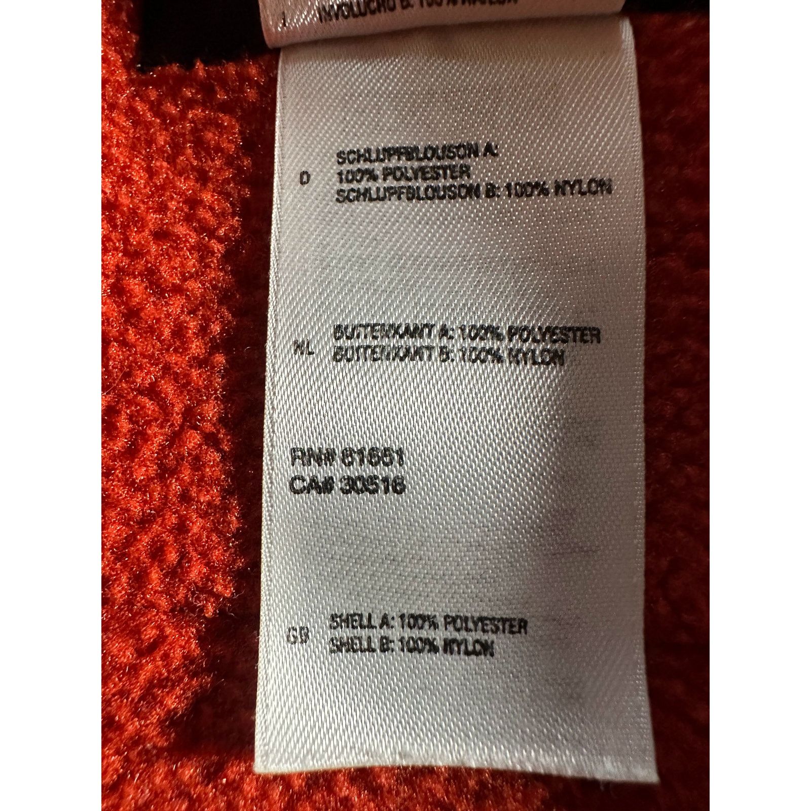 The North Face North Face Mens Orange Grey Denali Vented Fleece Jacket XL Size US XL / EU 56 / 4 - 13 Thumbnail