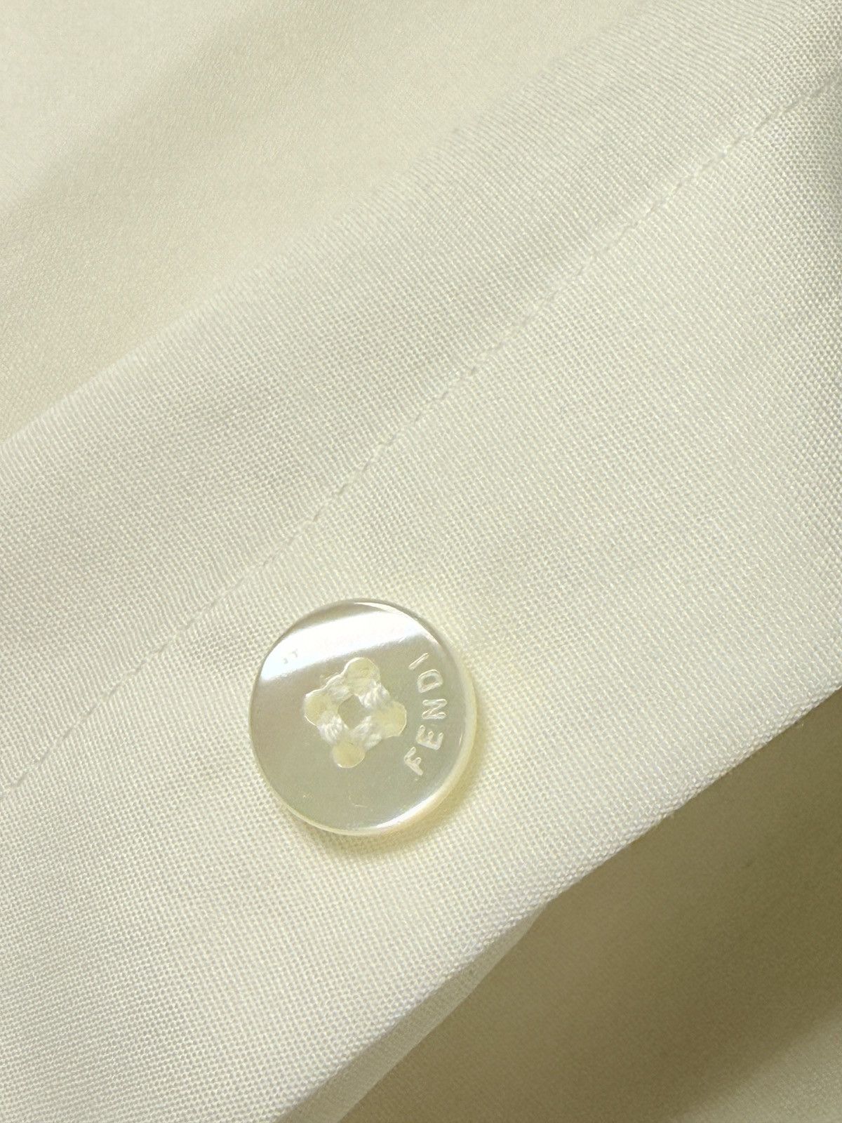 Fendi Fendi White Cotton Poplin Shirt NWT - Slim Fit - IT 38 Size US S / EU 44-46 / 1 - 6 Thumbnail