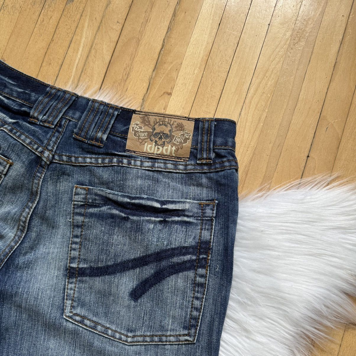 Hysteric Glamour 📌 Vintage IDPDT Y2K Bootcut Crazy Washed Jeans Size US 31 - 3 Thumbnail