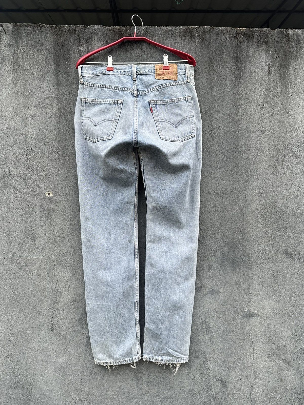 Levi's Vintage Clothing 👹Vintage Levis 532 Distressed Straight Cut Jeans Size US 30 / EU 46 - 3 Thumbnail