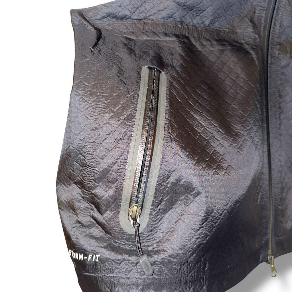 Nike Black Nike Storm-Fit Full Zip Water-Resistant Rain Jacket Wi Size US XXL / EU 58 / 5 - 2 Thumbnail