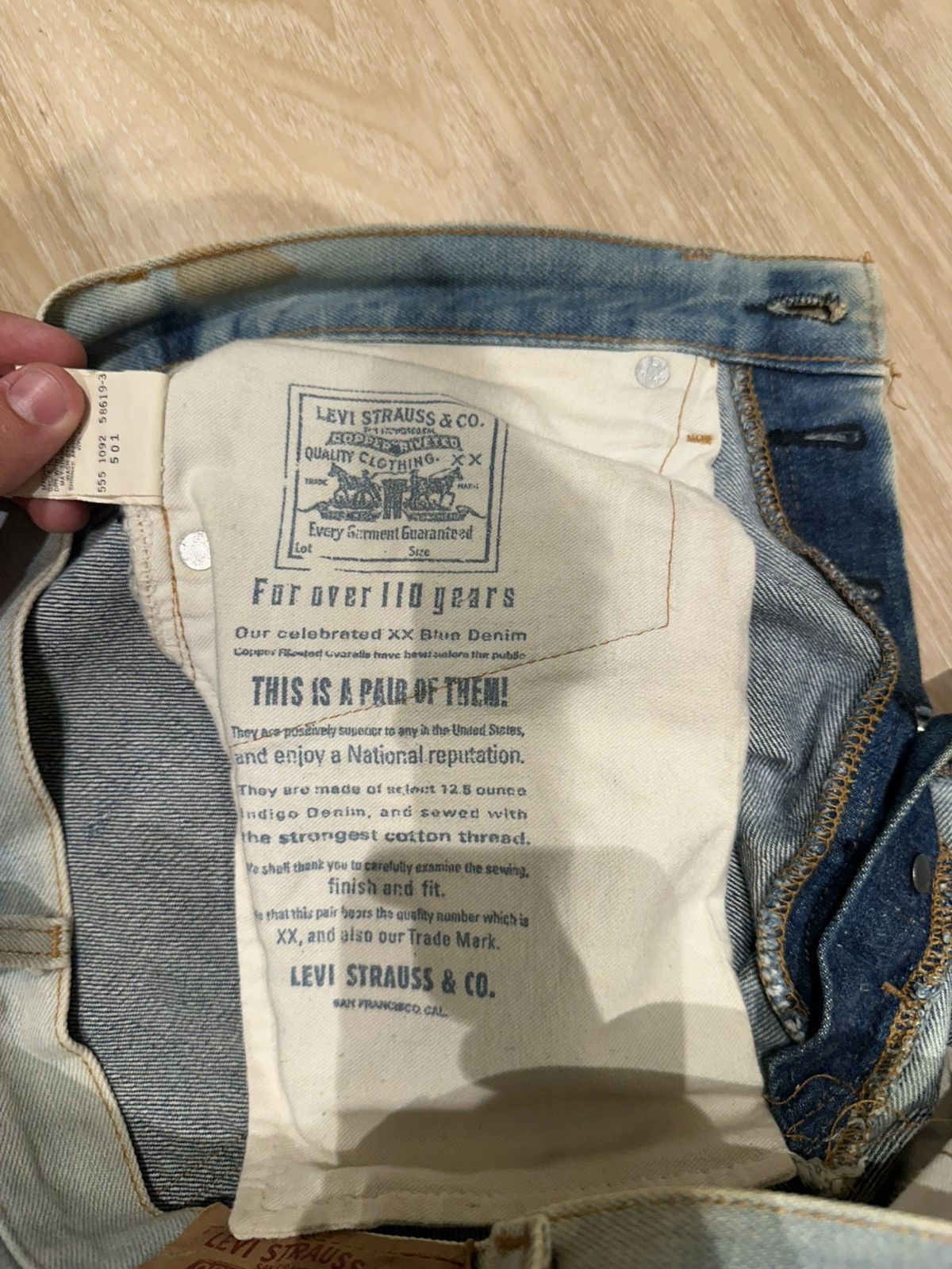 Levi's Vintage Clothing Levi’s 501 555 Redline Size US 32 / EU 48 - 8 Thumbnail