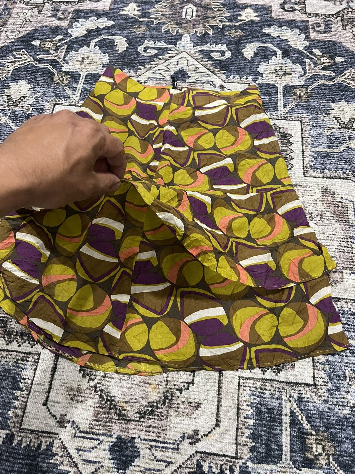 Vintage × Yohji Yamamoto Vintage Yohji Yamamoto Ined Full Printed Skirt Size 26" / US 2 / IT 38 - 4 Thumbnail