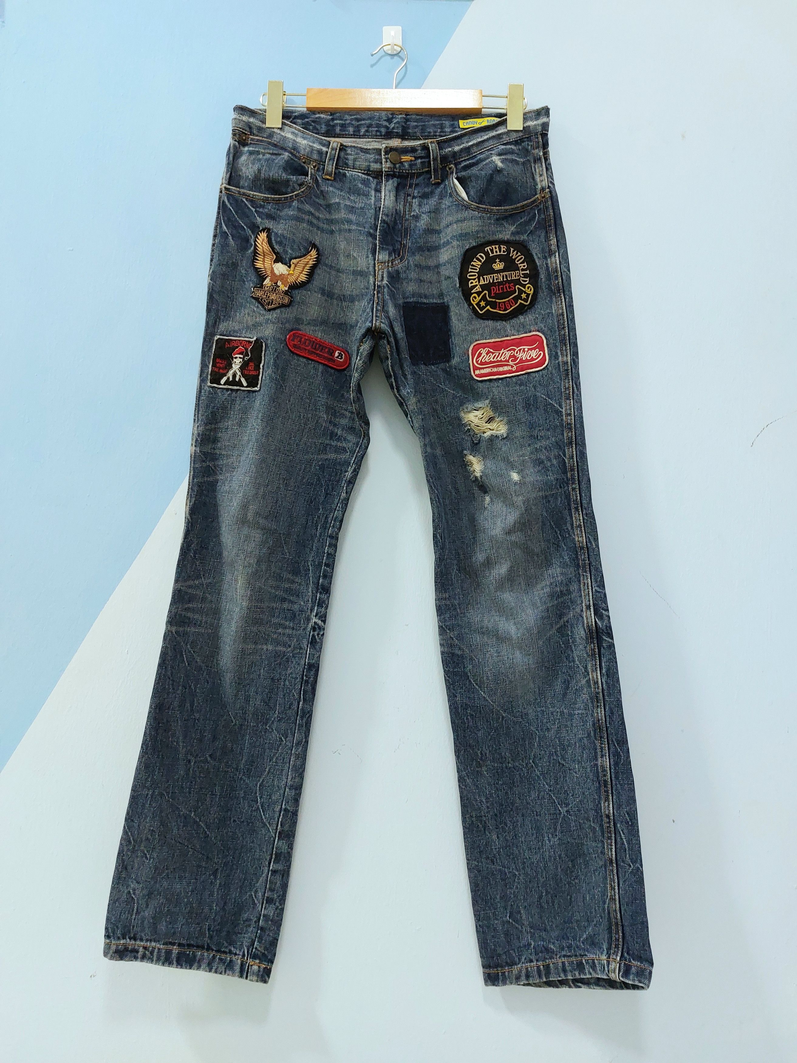 Candy Robot Patch Bikers Logo Denim