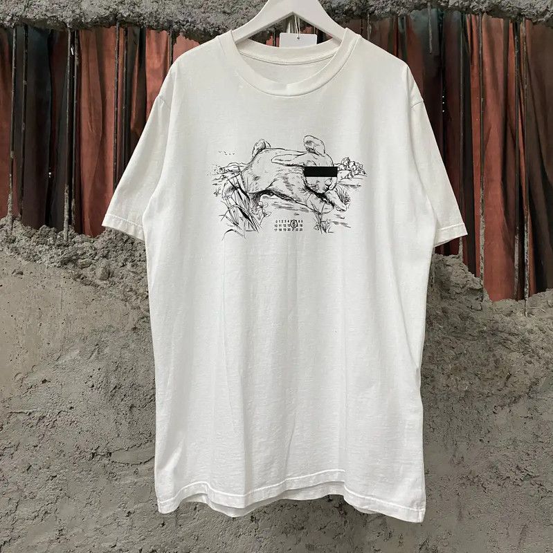 Maison Margiela Maison Margiela Summer White Cotton T-Shirt 0089 Size US M / EU 48-50 / 2 - 1 Thumbnail
