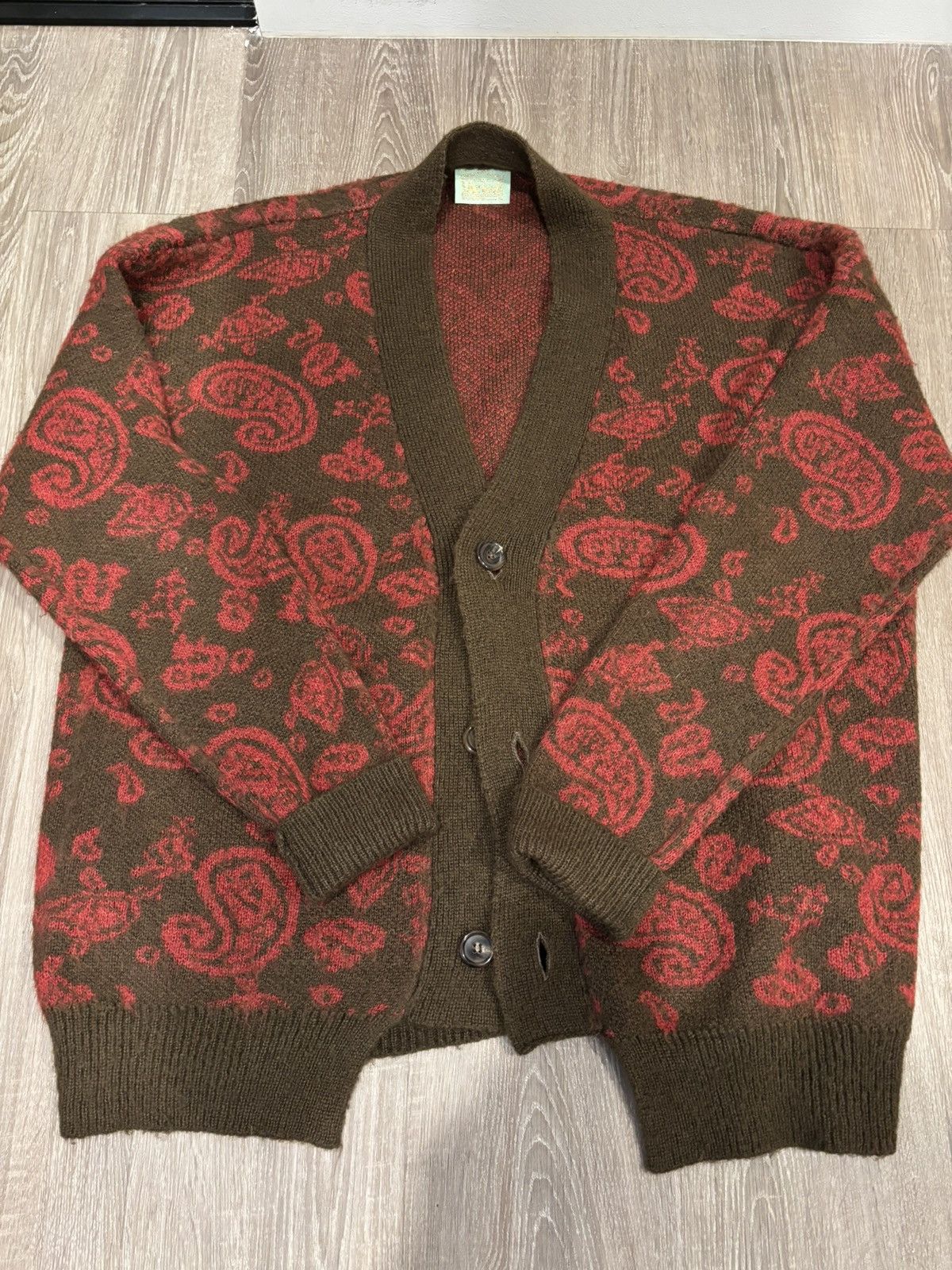 Aries Aries Paisley knit cardigan Size US L / EU 52-54 / 3 - 1 Thumbnail