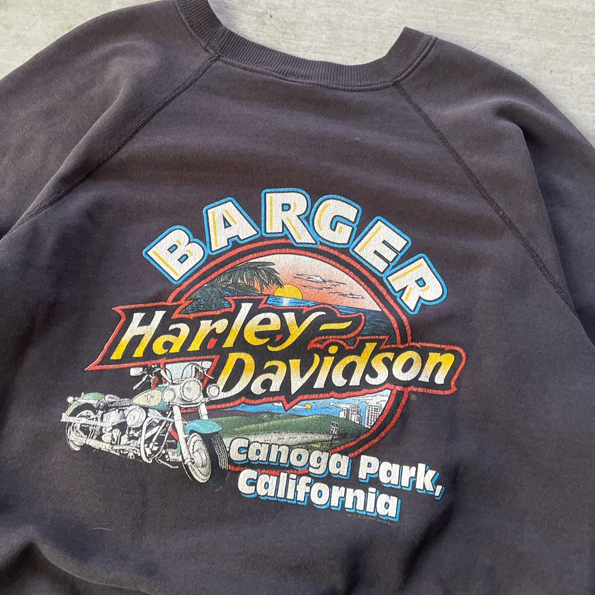 Harley Davidson × Vintage Vintage 80s Harley Davidson Sweatshirt Size US L / EU 52-54 / 3 - 6 Thumbnail