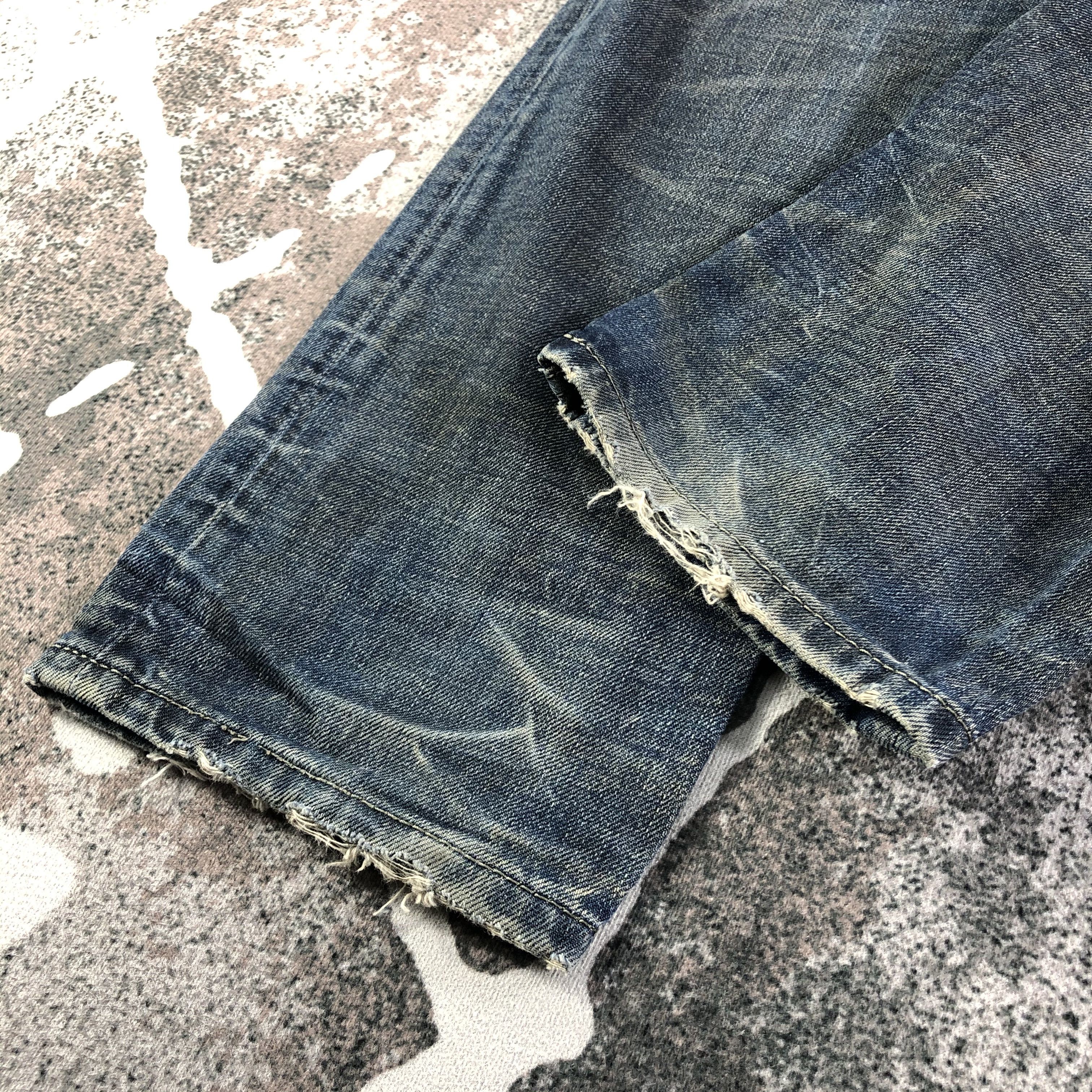 Diesel Distress Diesel Jeans Rusty Blue Denim KJ2561 Size US 31 - 6 Thumbnail