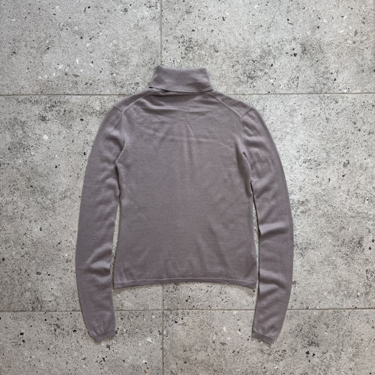 Miu Miu Miu Miu Women's Cashmere/Silk Grey Turtleneck Jumper Size S / US 4 / IT 40 - 3 Thumbnail