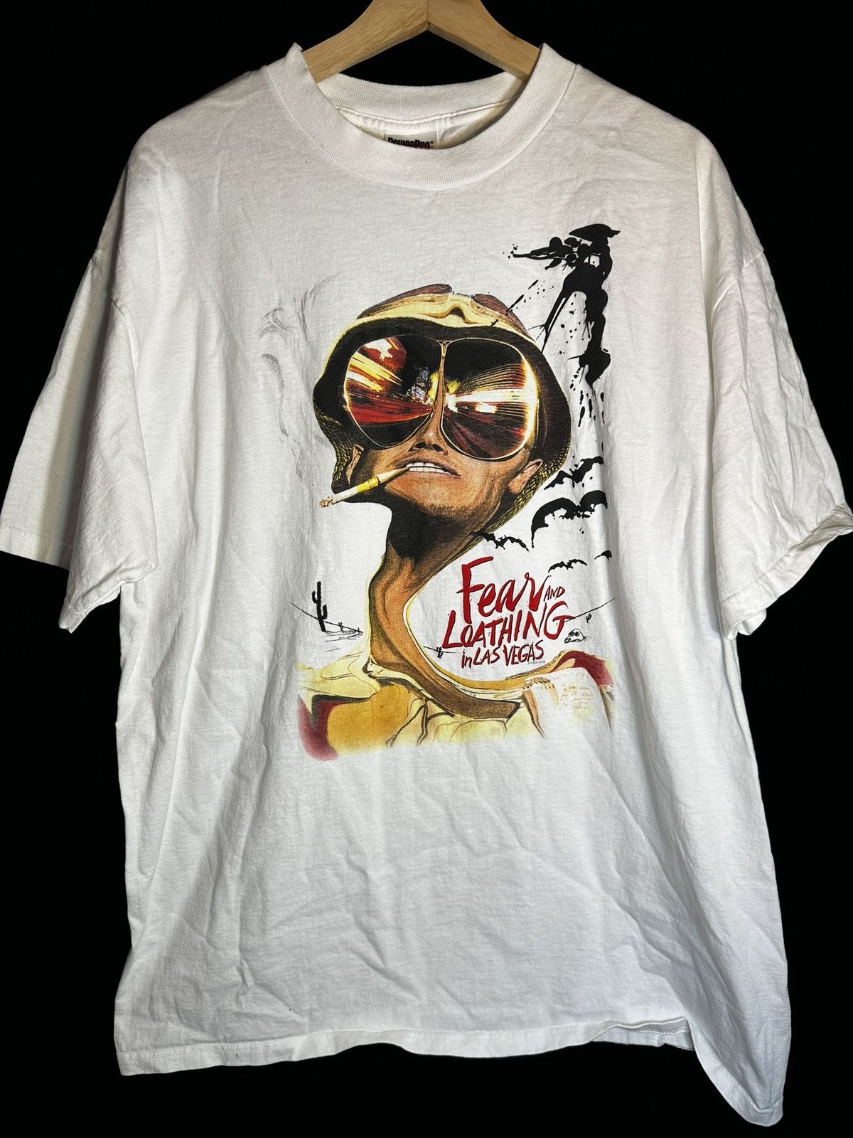 image of Movie x Vintage 1998 Fear And Loathing In Las Vegas Promo T Shirt XL in White, Men's