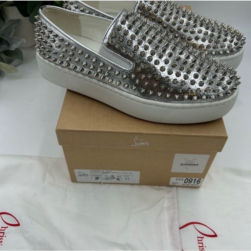Christian Louboutin Christian Louboutin spike boat, leather sneakers size 41 Size US 8 / EU 41 - 9 Thumbnail