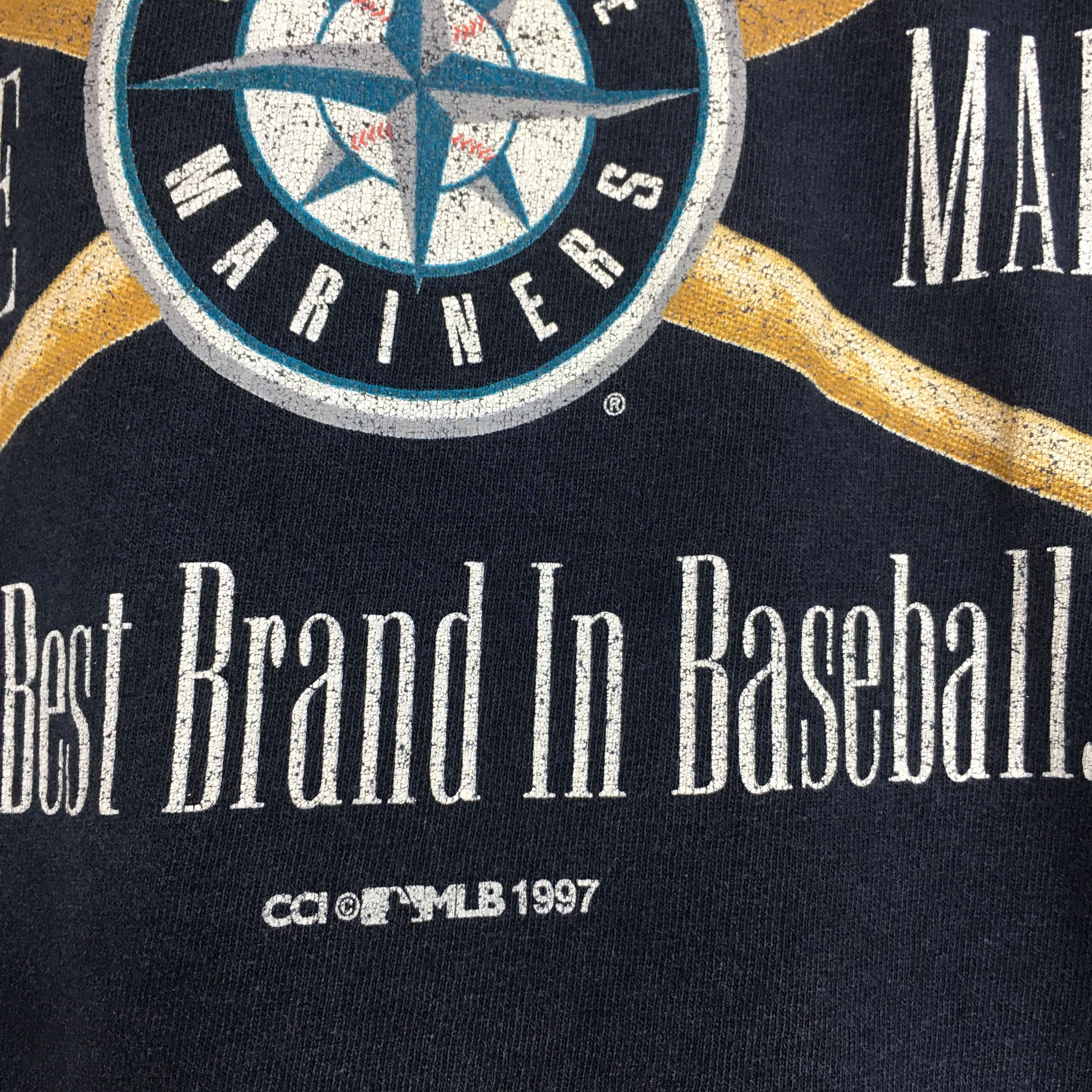 MLB Vintage 90s Seattle Mariners MLB T Shirt Large Size US L / EU 52-54 / 3 - 4 Thumbnail