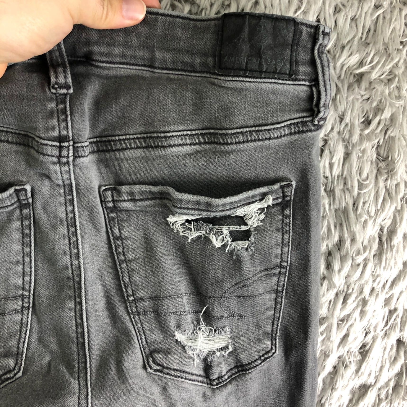 American Eagle Outfitters VINTAGE: No American Eagle Outfitters Jegging Jeans Gray Medium Wash 5-Pocket Denim Womens Sz 6 Regular Rise Mid 8.5-10.5 in Jeans Size 28" / US 6 / IT 42 - 6 Thumbnail
