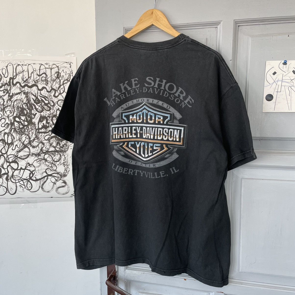 Vintage 00’s Harley Davidson Dragon Logo size XL