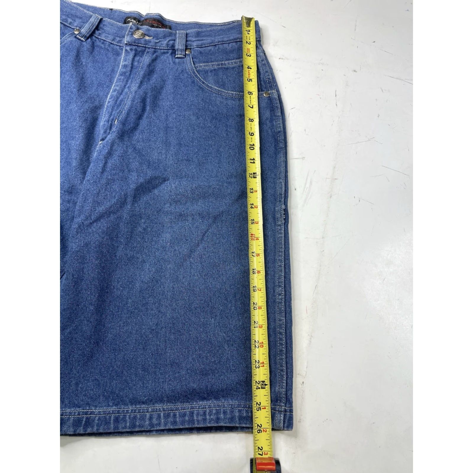 Fubu VINTAGE FUBU The Collection Denim Jean Shorts Baggy Wide Jorts Men’s 36 Blue Cotton 5-Pocket 90s Grunge Hip Hop Streetwear Denim Relaxed Vintage Size US 36 / EU 52 - 6 Thumbnail