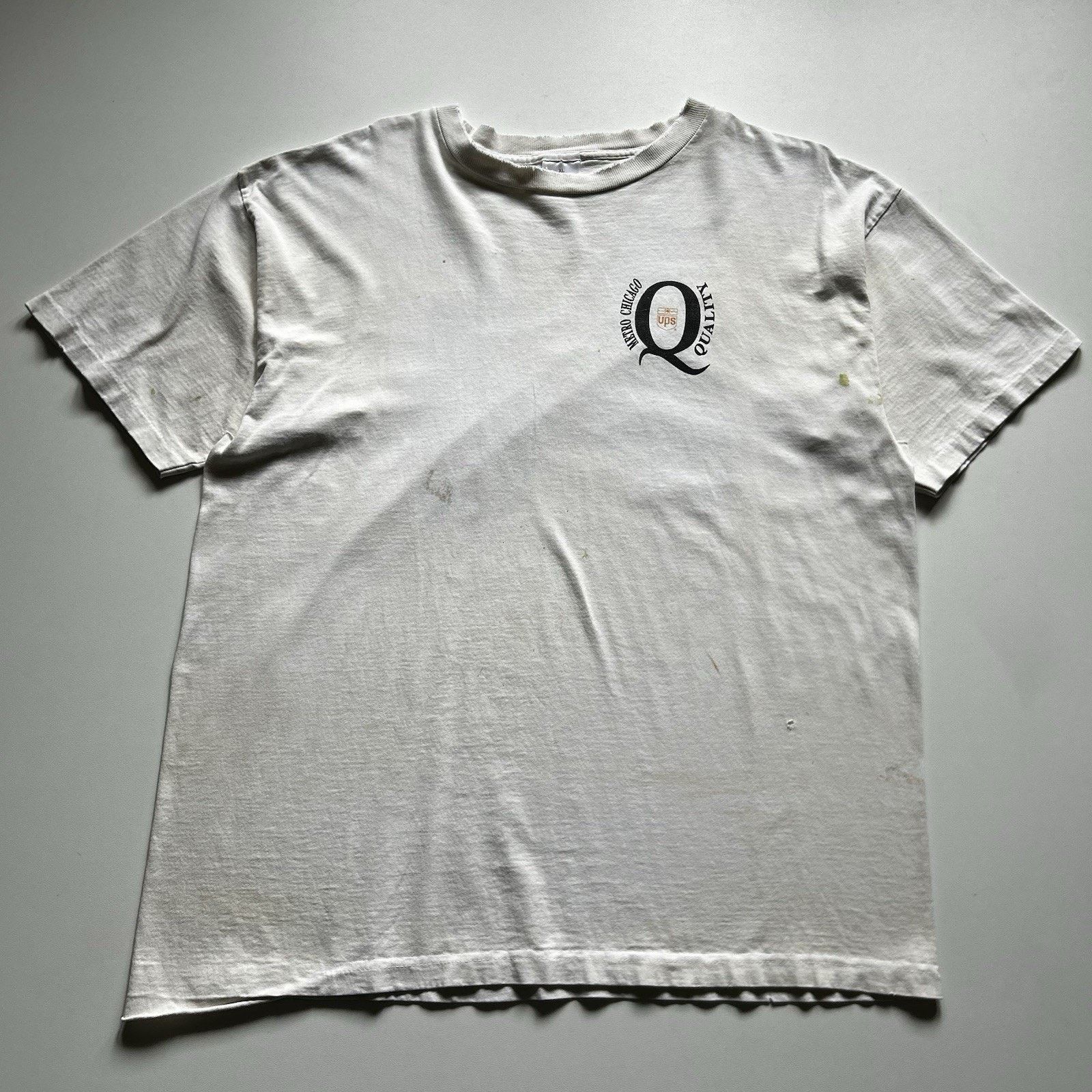 Vintage Vintage UPS Shipping Shirt XL Mail Delivery Promo Distressed Size US XL / EU 56 / 4 - 3 Thumbnail