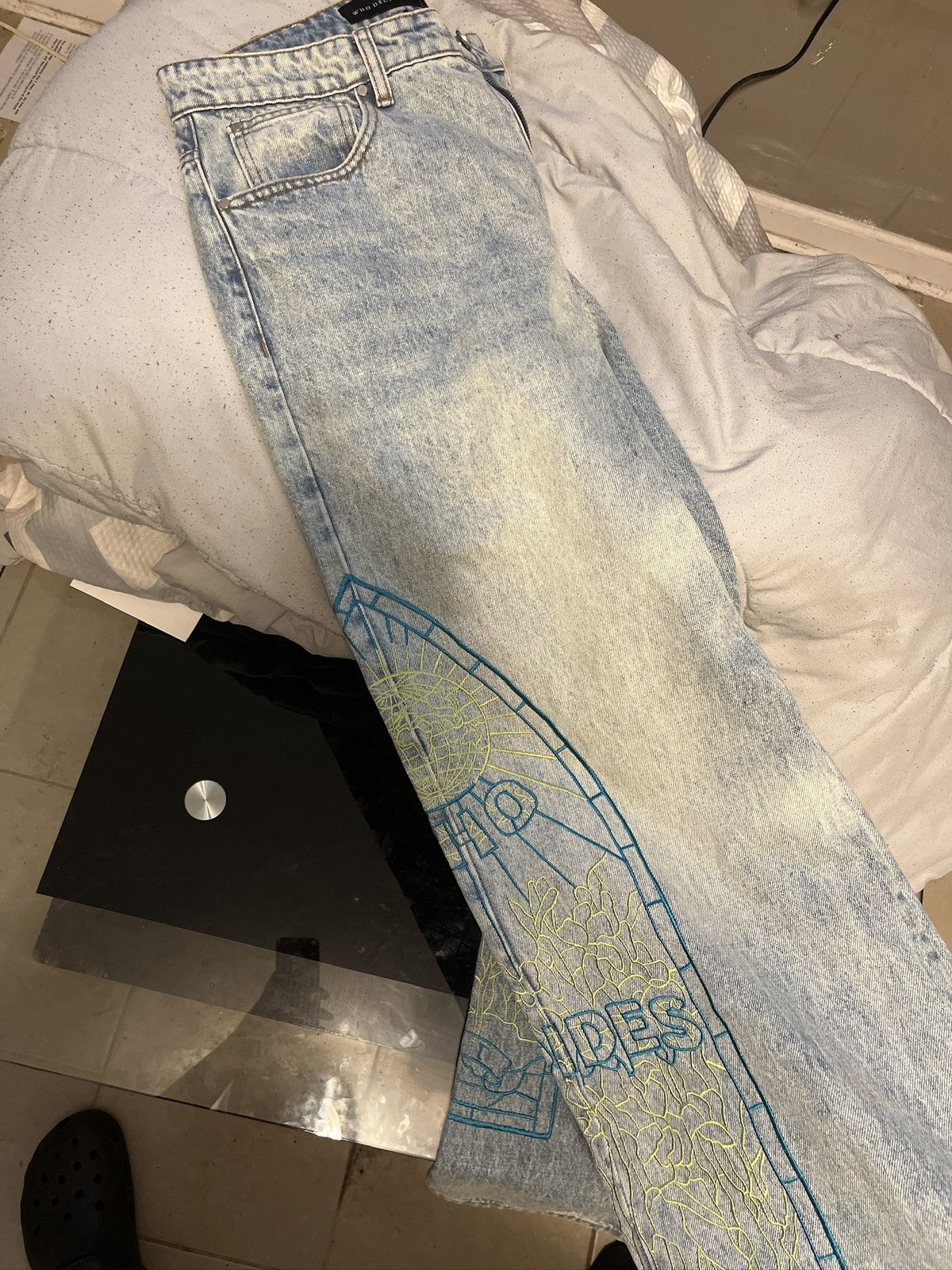Who Decides War Who Decides War Virtuous Embroidered Jeans Size US 32 / EU 48 - 5 Thumbnail