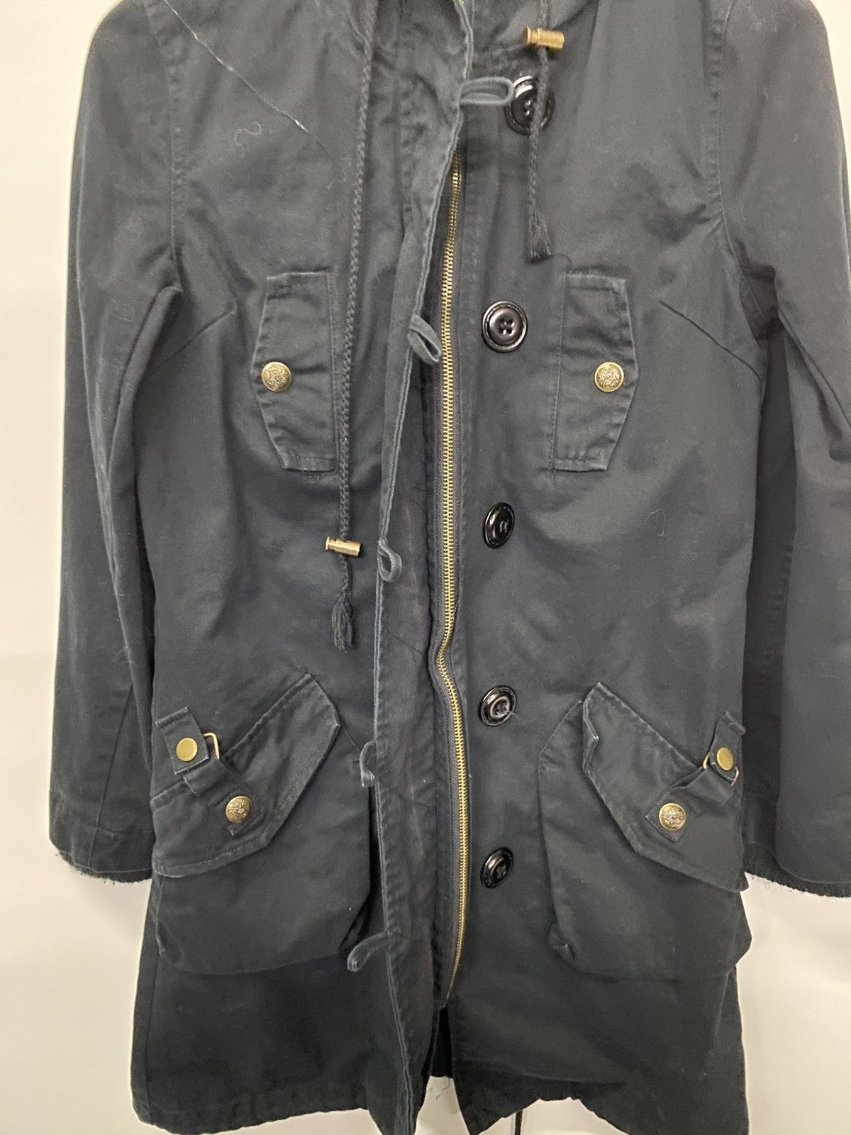 Japanese Brand Japanese Brand SWRO Fur Hoodie Long Jacket Size M / US 6-8 / IT 42-44 - 3 Thumbnail