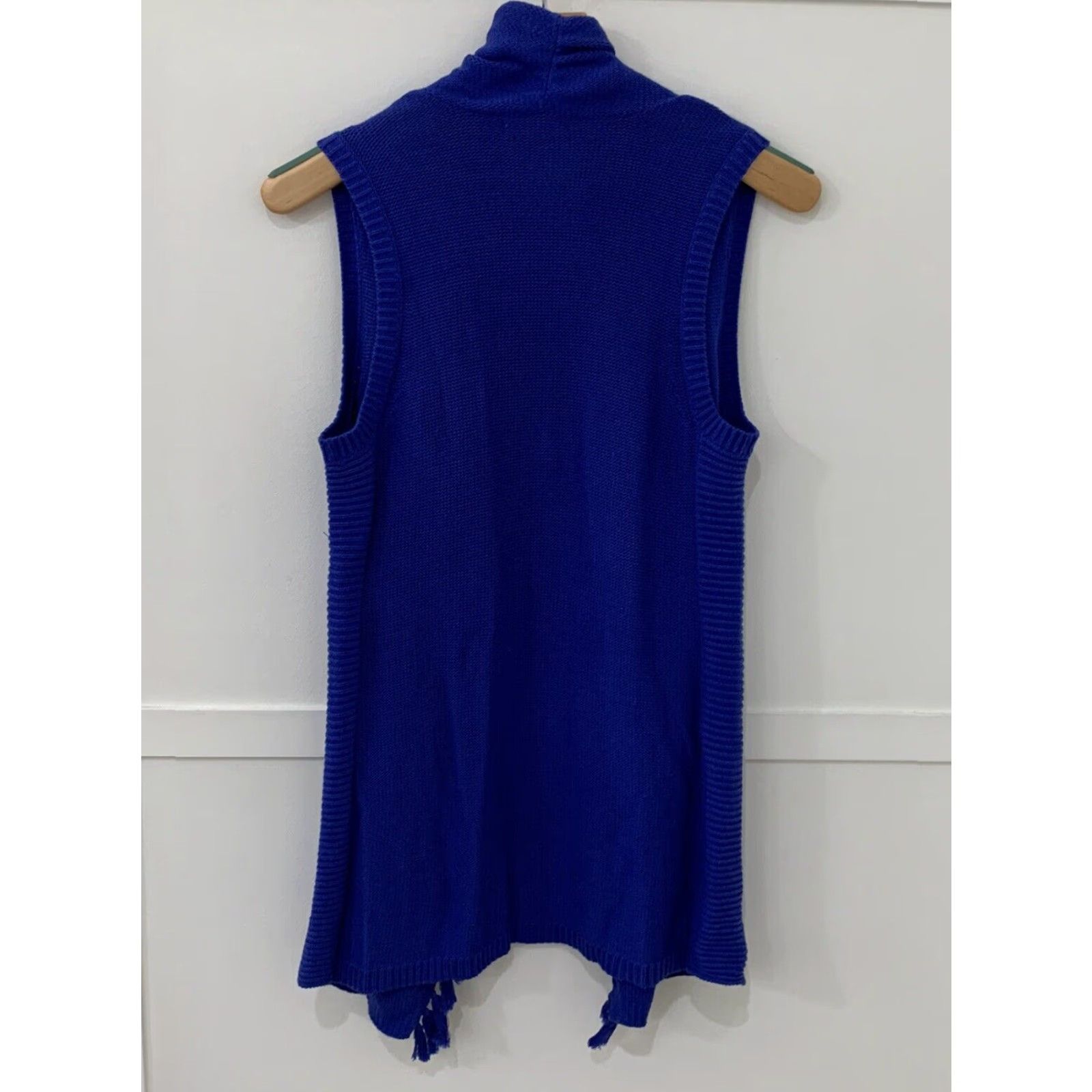 Lilly Pulitzer Lilly Pulitzer Women's Purple Fringed Sweater Vest XS Open Front Size XS / US 0-2 / IT 36-38 - 2 Thumbnail