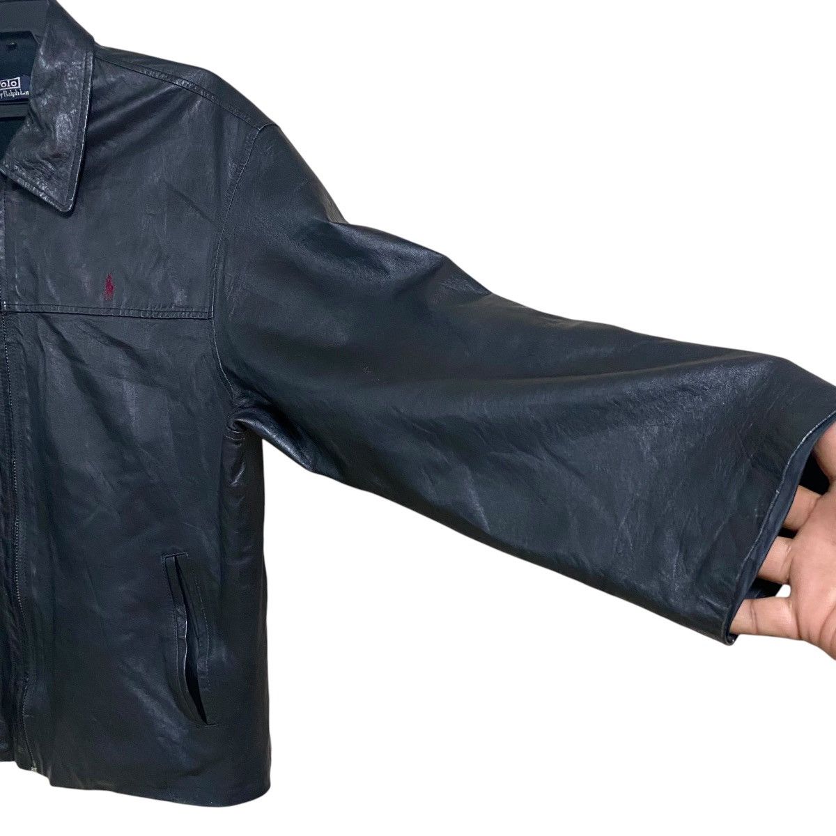 Polo Ralph Lauren Vintage Polo Ralph Lauren Black Leather Jacket Oversized Size US M / EU 48-50 / 2 - 6 Thumbnail