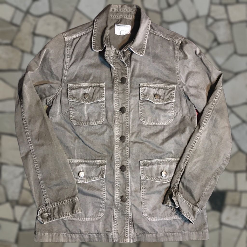 Vintage Current/Elliott Jacket Small Olive Green Khaki Utility Military Nordstrom Size XS / US 0-2 / IT 36-38 - 1 Thumbnail