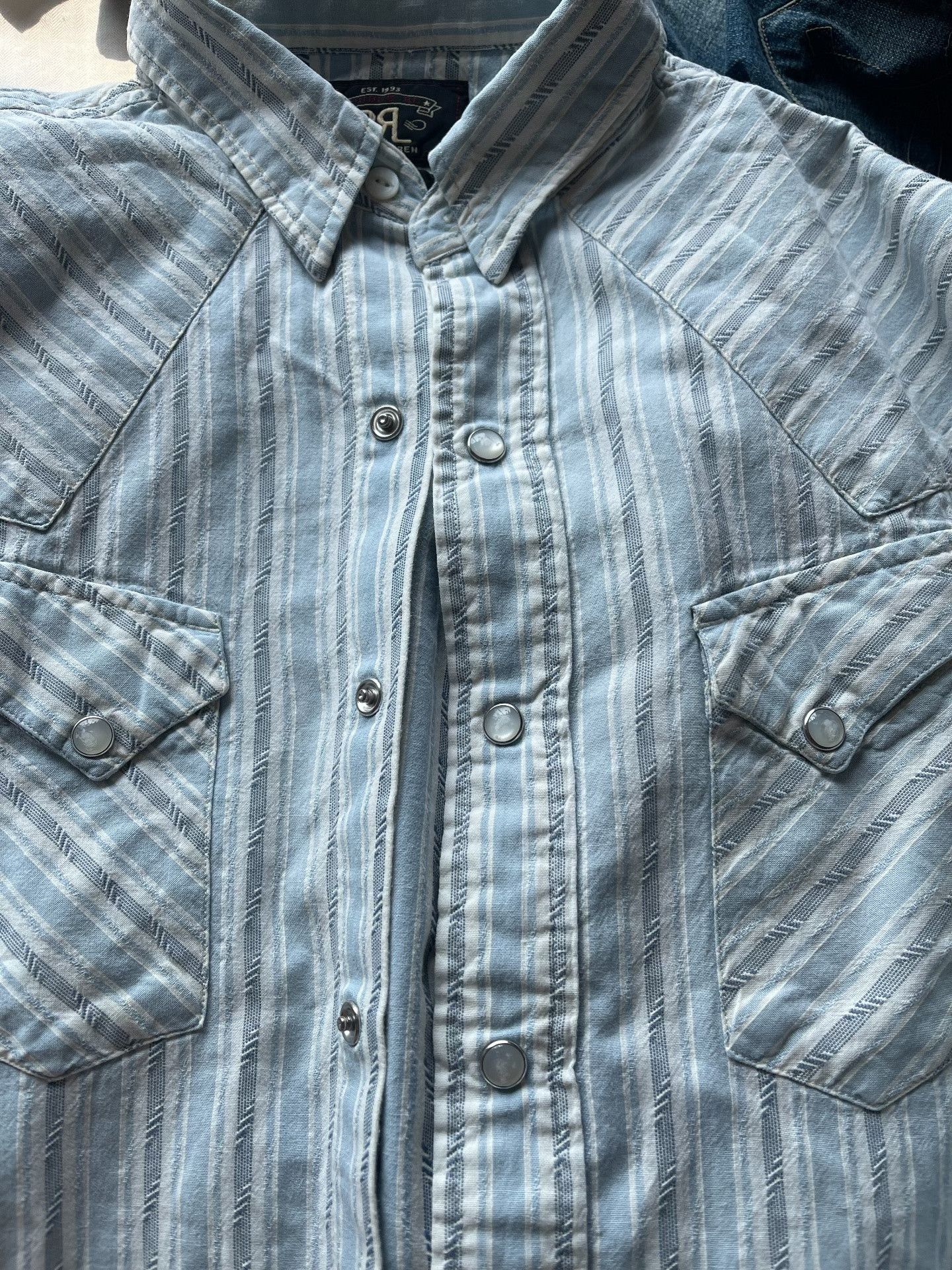 RRL Ralph Lauren RRL Double RL Striped Shirt Size US S / EU 44-46 / 1 - 2 Thumbnail