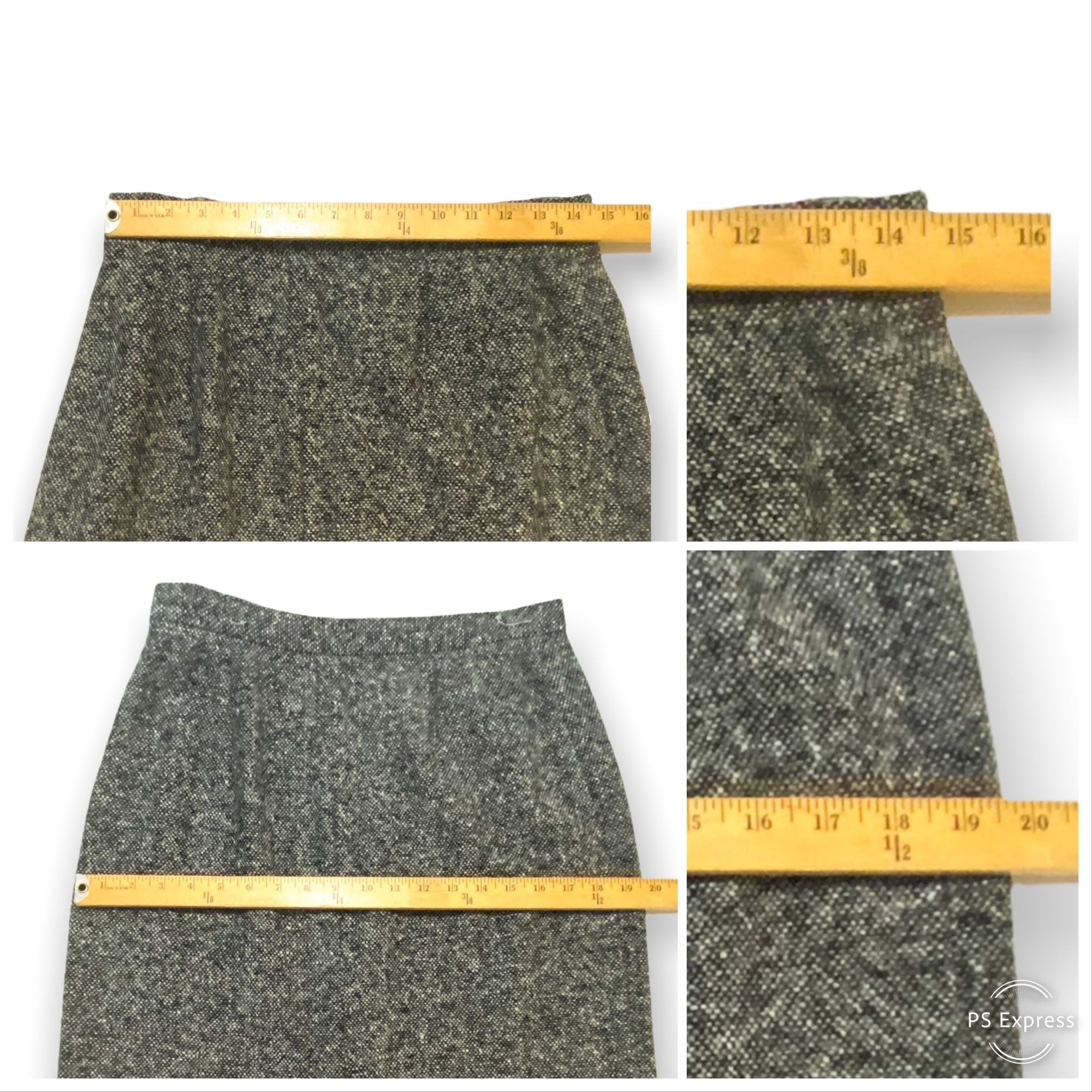 Prada Prada FW2007 Wool Tweed Pencil Skirt IT 46 Black White Made Size 32" / US 10 / IT 46 - 9 Thumbnail