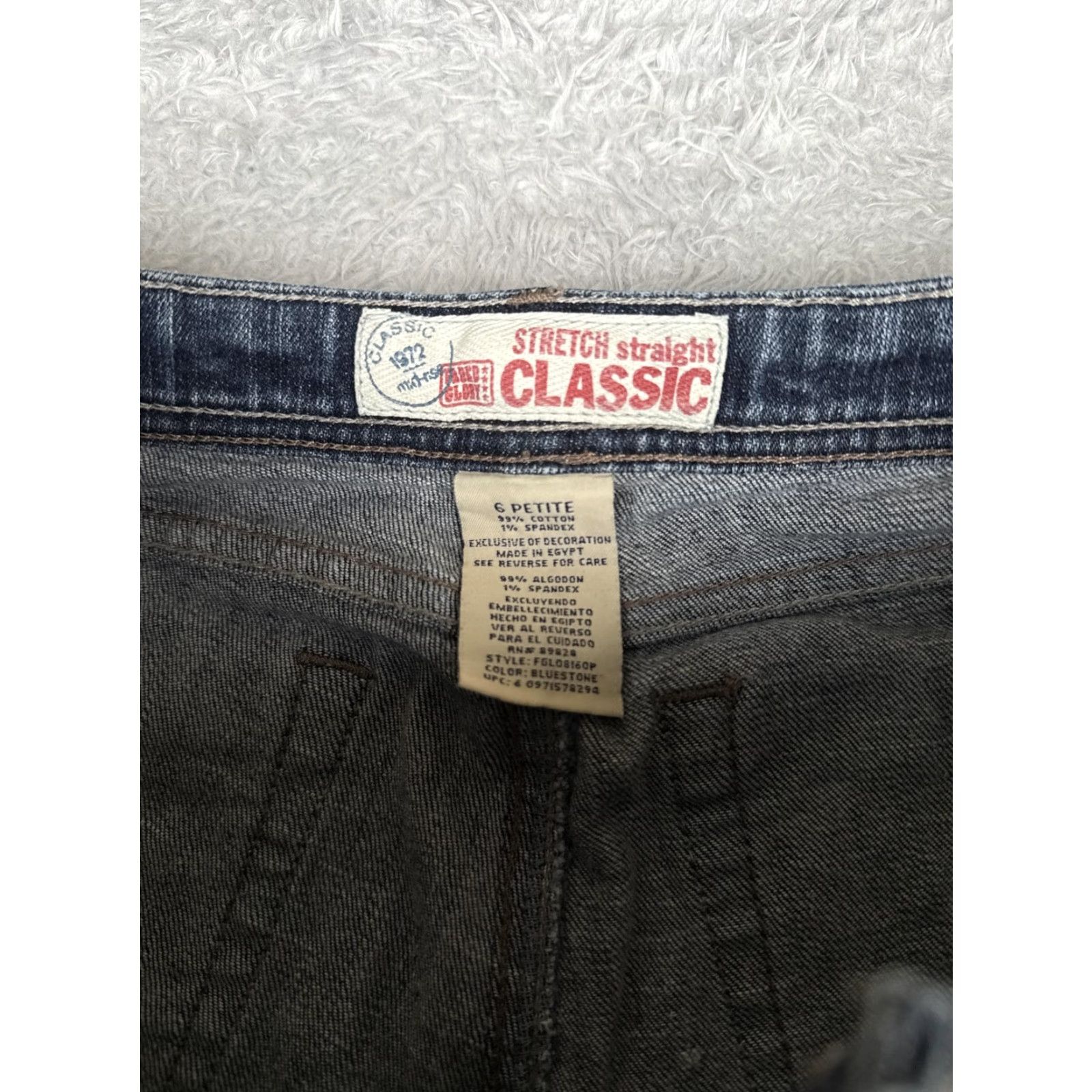 Faded Glory Faded Glory Jeans Womens Bootcut 6P Blue Stretch Denim 28x28 Low Rise Pocket 5-Pocket Womens Jeans Mens? Size 28" / US 6 / IT 42 - 6 Thumbnail