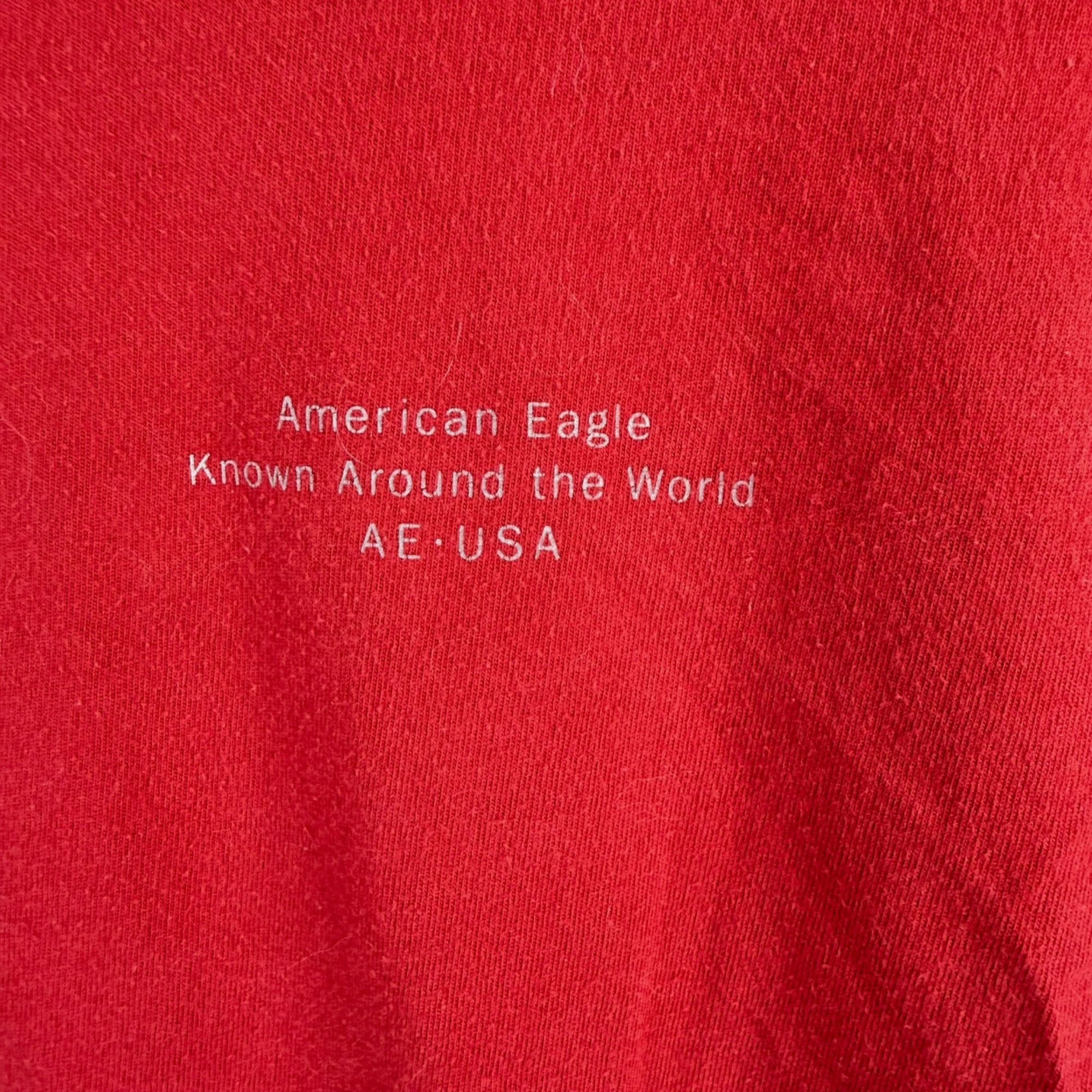 Other American Eagle Men's Long-Sleeve Graphic T-Shirt Globe Logo Size US XS / EU 42 / 0 - 2 Thumbnail