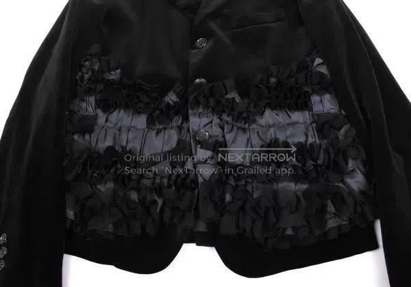 Comme des Garcons Comme des Garcons Black vintage lace velvet blazer top Size XS / US 0-2 / IT 36-38 - 8 Thumbnail
