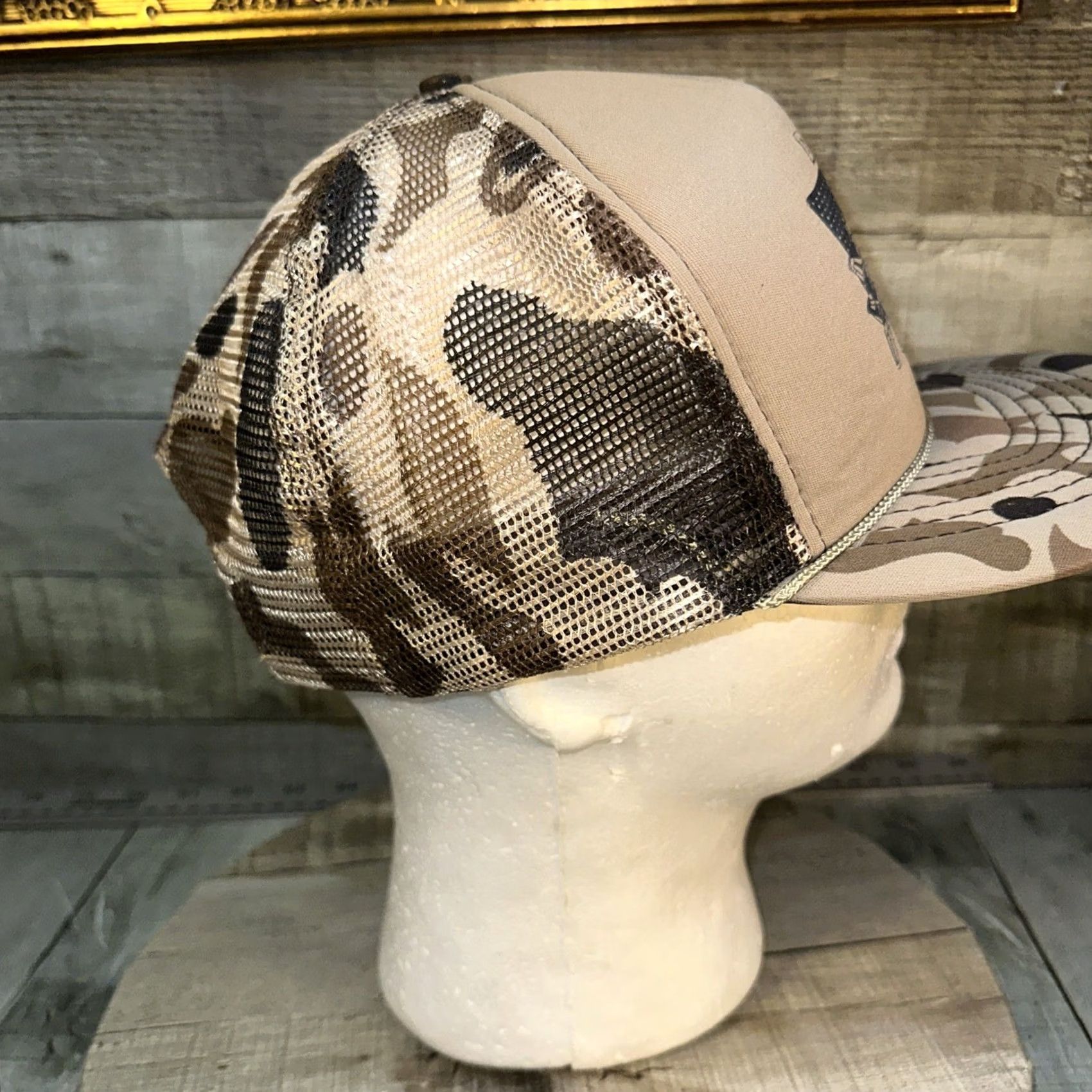Vintage VINTAGE Desert Storm Snapback Hat Camo Rope Cap USA Military 90s Gulf War OG Size ONE SIZE - 7 Thumbnail