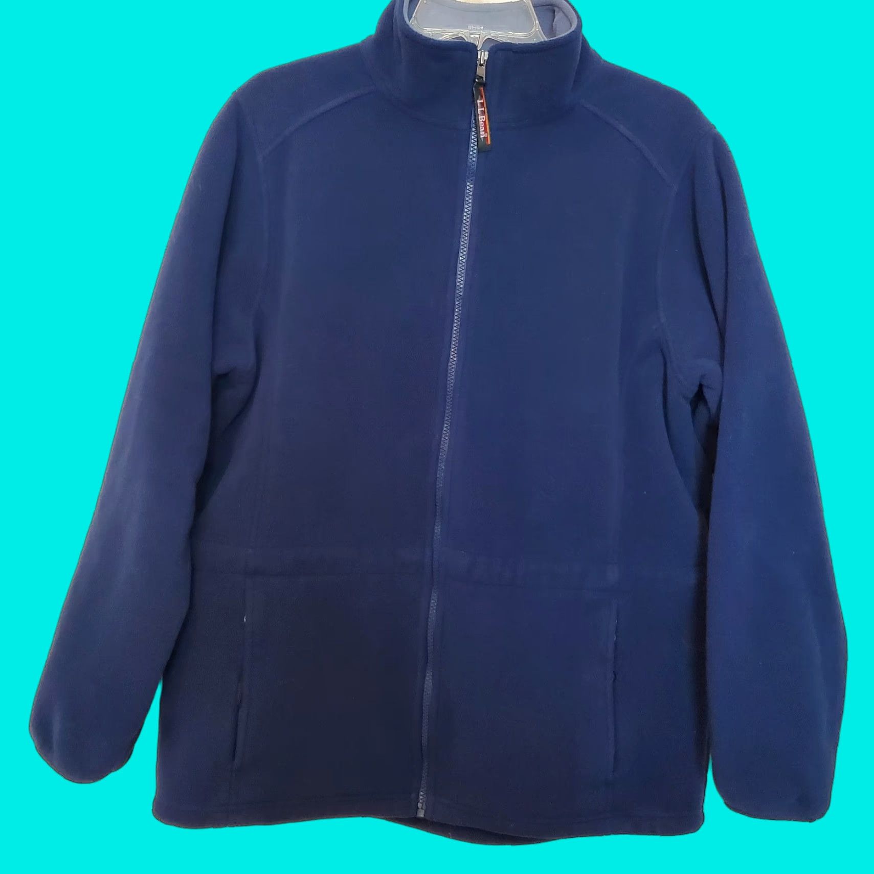 L.L.Bean Women's Navy Blue Full Zip Fleece Jacket Coat Regular LG User: L.L.Bean Women's Navy Blue Full Zip Fleece Jacket Coat Regular LG