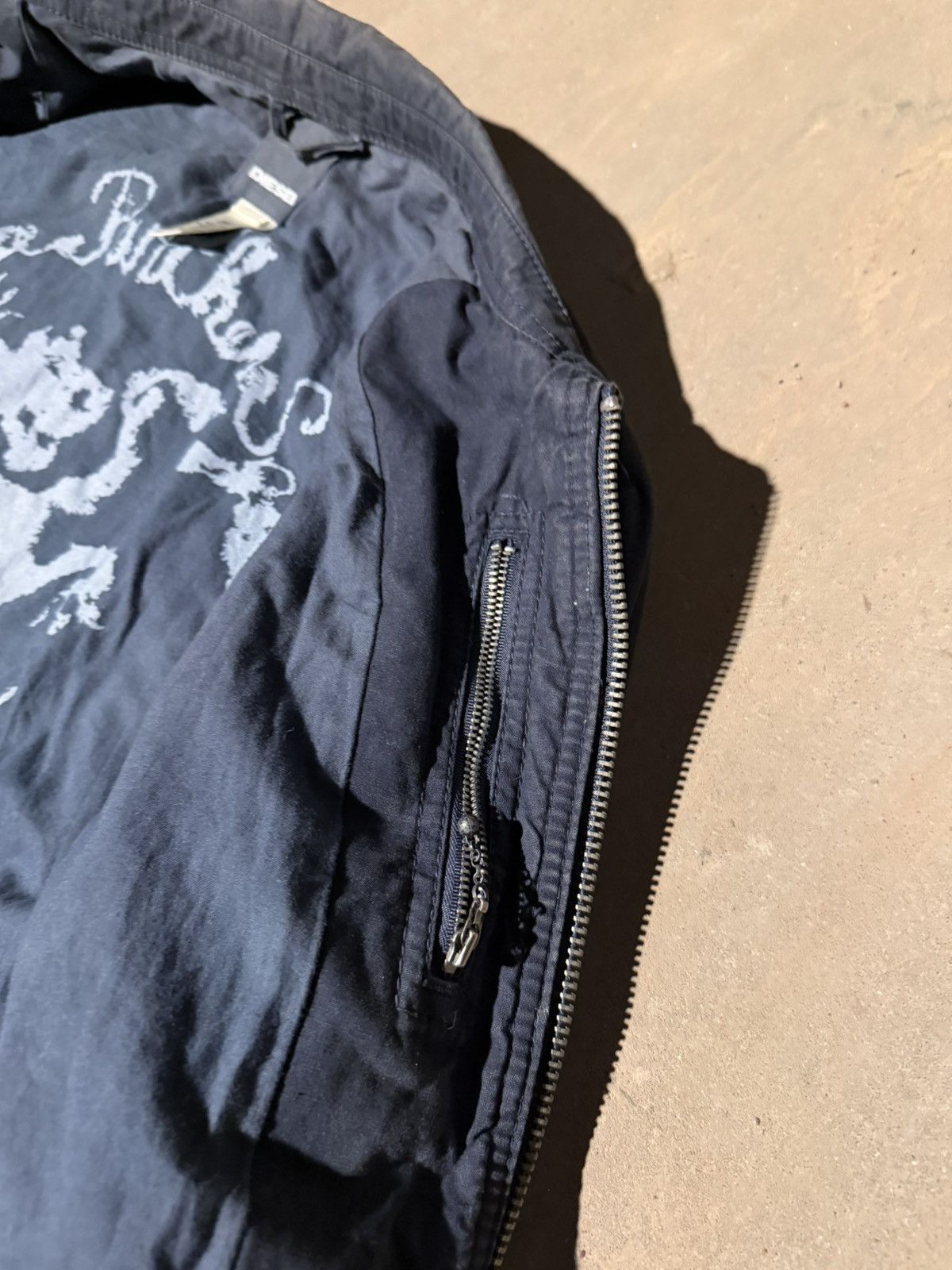 Diesel Diesel Military Utility Jacket Navy Y2K Archive Multi Pocket Size US XL / EU 56 / 4 - 13 Thumbnail