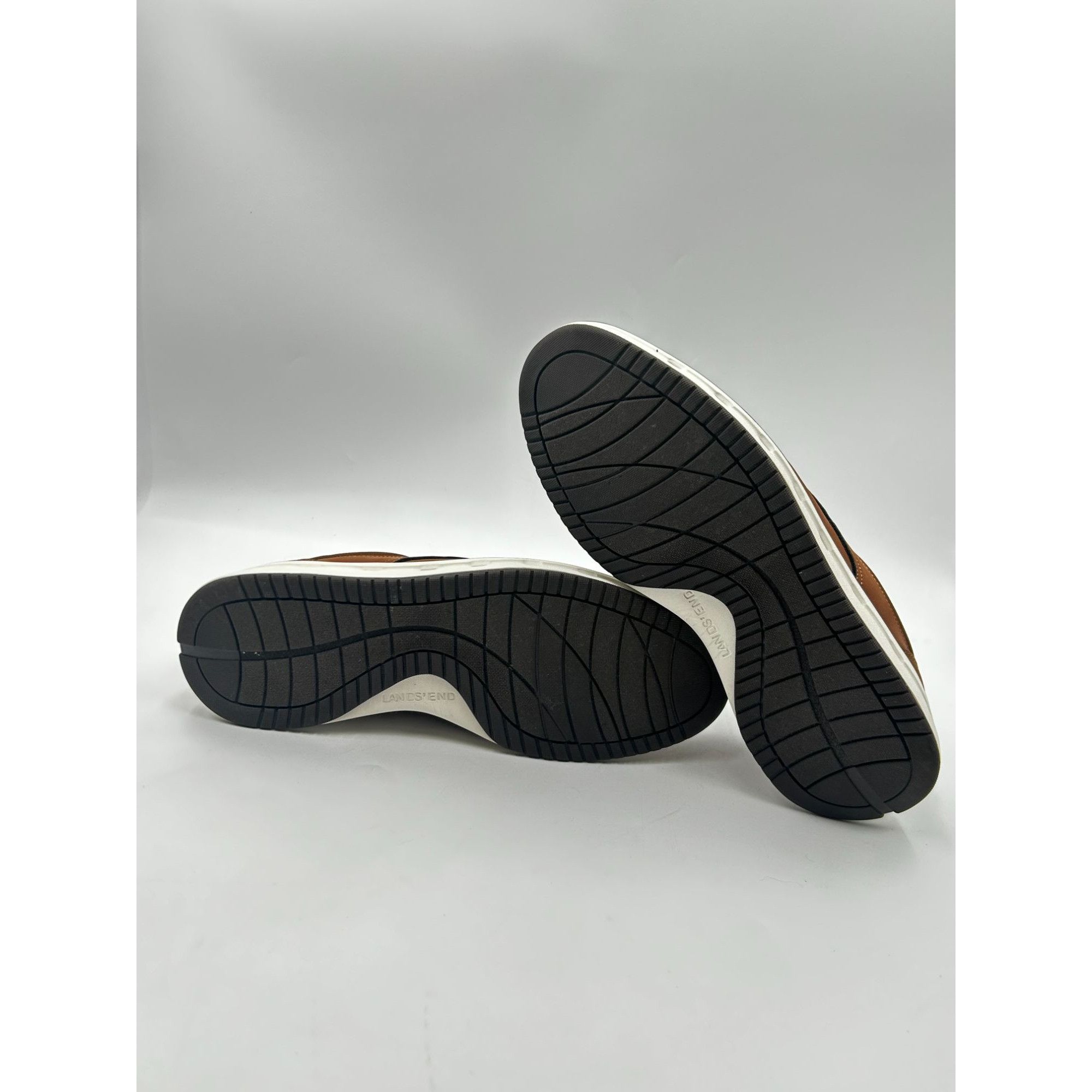 Other Lands’ End Sport Oxford Men’s 10.5 Dark Tan Lace Up Casual C Size US 10.5 / EU 43-44 - 6 Thumbnail