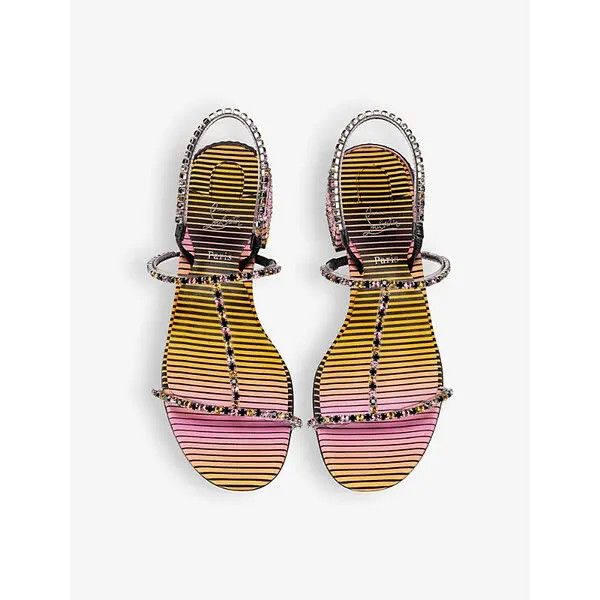 Christian Louboutin o1bcso1str0825 Simple Queenie 25 Aftersun in Multicolor Size US 8 / IT 38 - 4 Thumbnail
