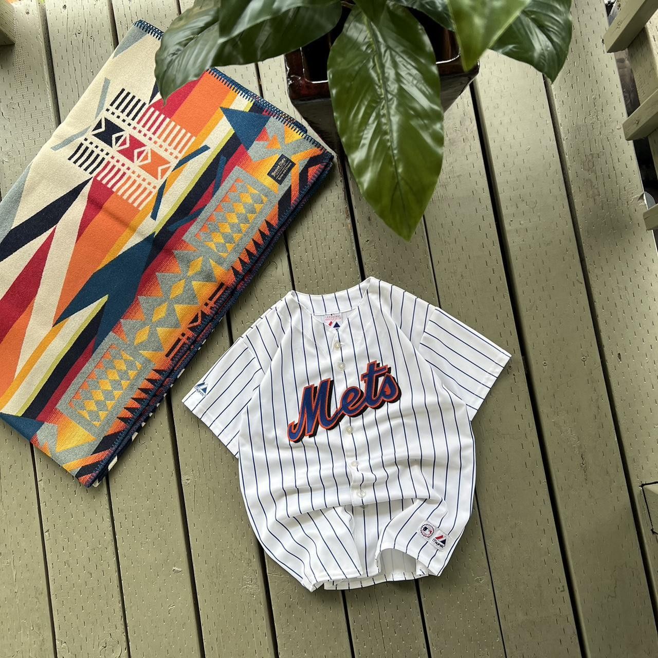 MLB 00’s New York Mets David Wright Majestic MLB PinstripeJersey Size US XS / EU 42 / 0 - 4 Thumbnail