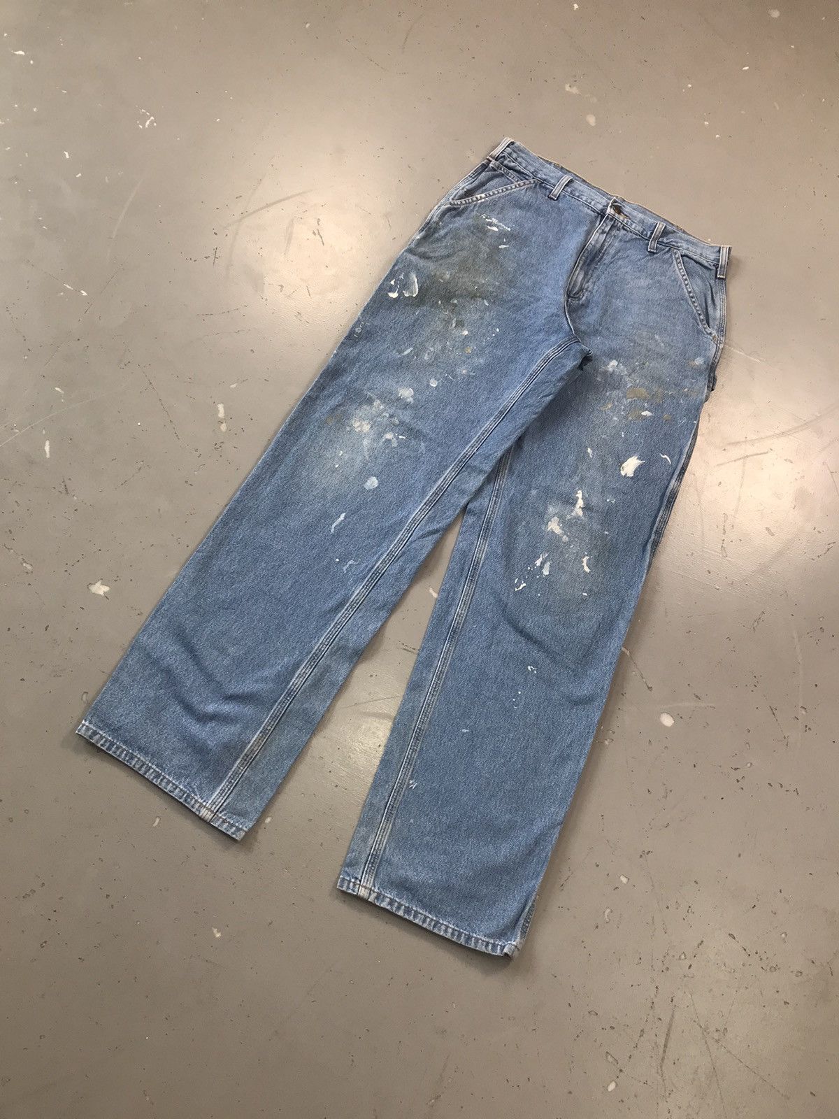 Carhartt Vintage Carhartt B13 STW painted dusty carpenter denim Size US 36 / EU 52 - 3 Thumbnail