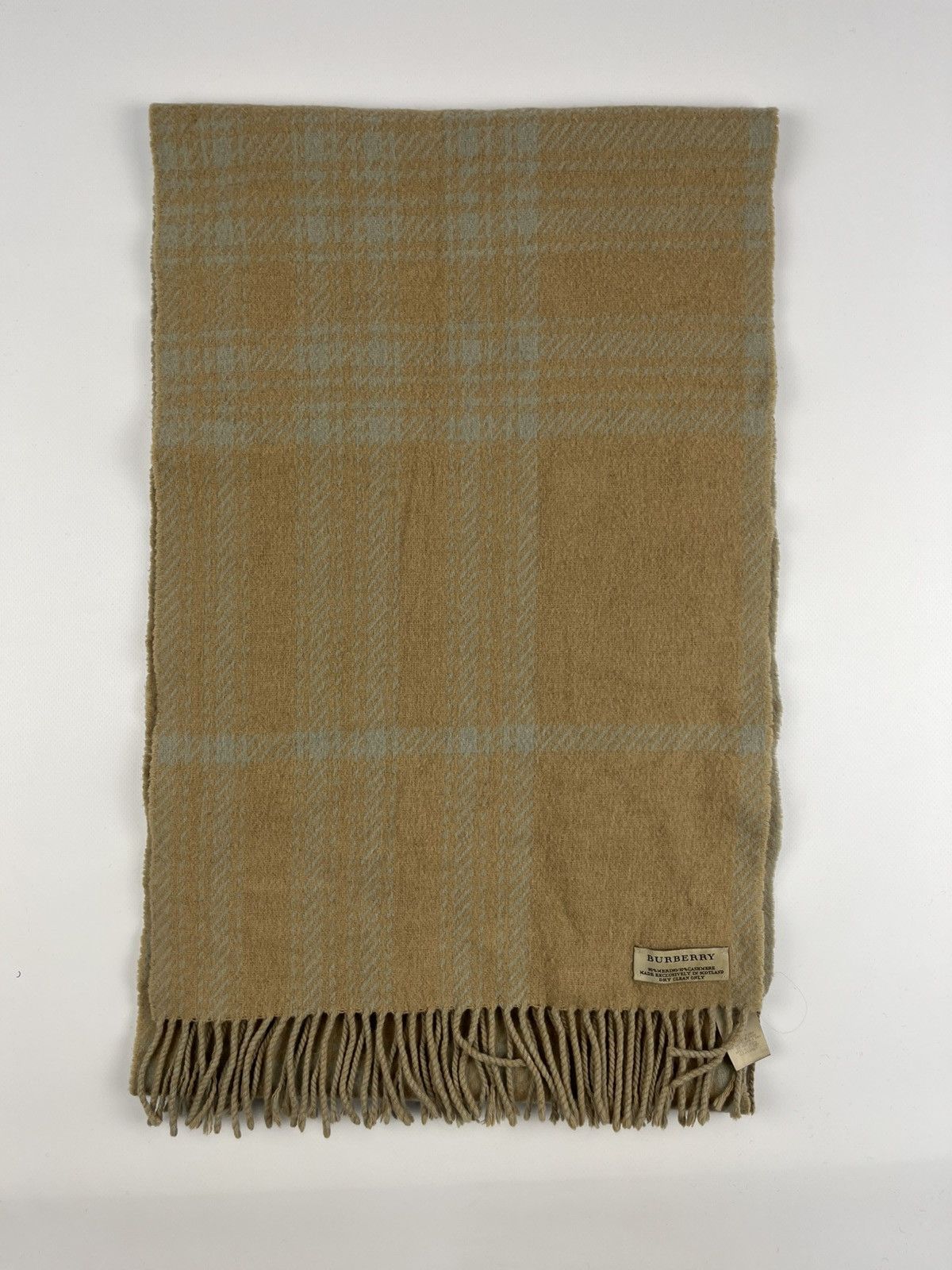 Burberry BURBERRY Wool Merino Cashmere Nova Check Monogram Scarf Size ONE SIZE - 4 Thumbnail
