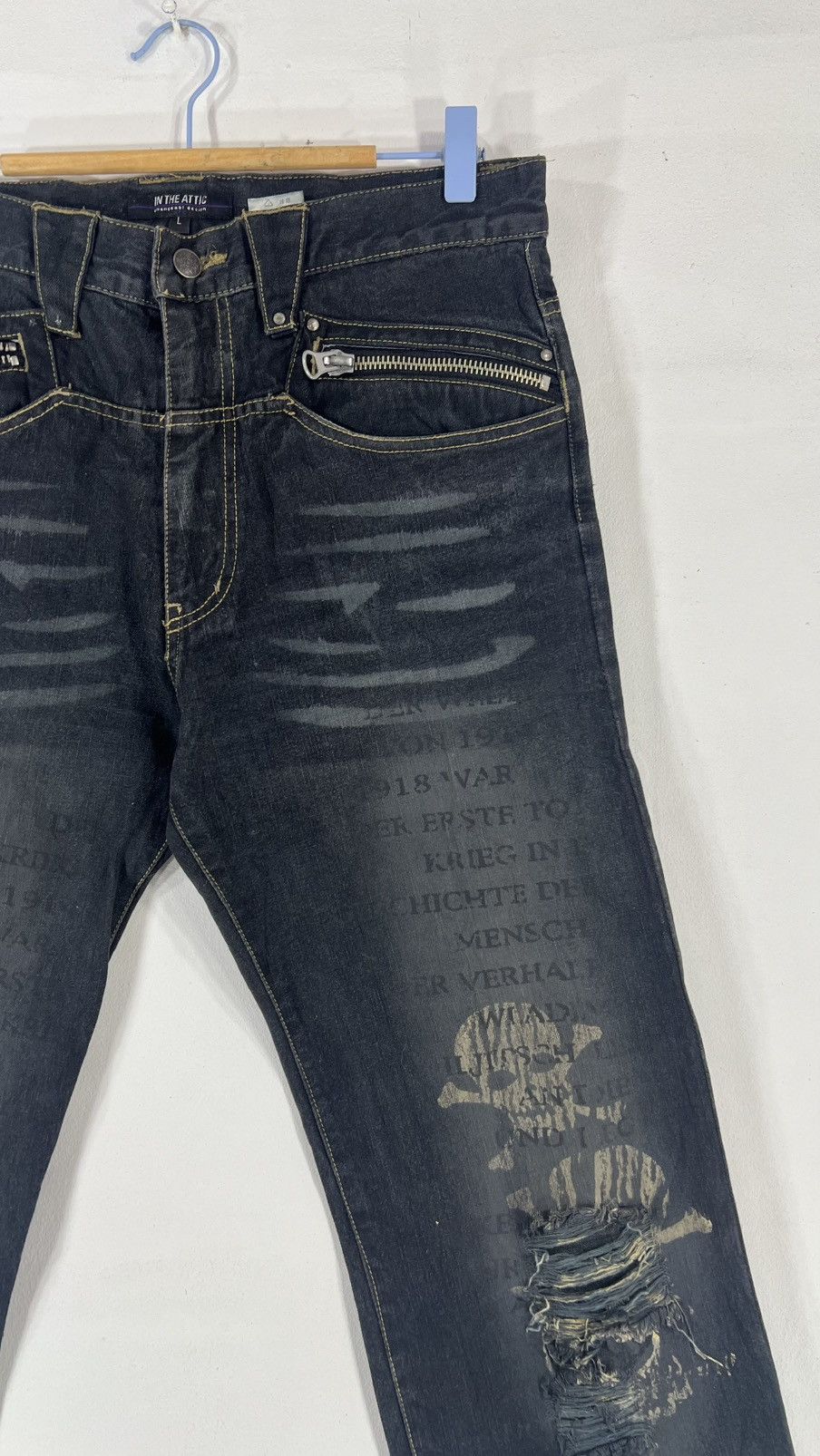 In The Attic In The Attic Avant Garde Punk Design Denim Pants Size US 32 / EU 48 - 6 Thumbnail