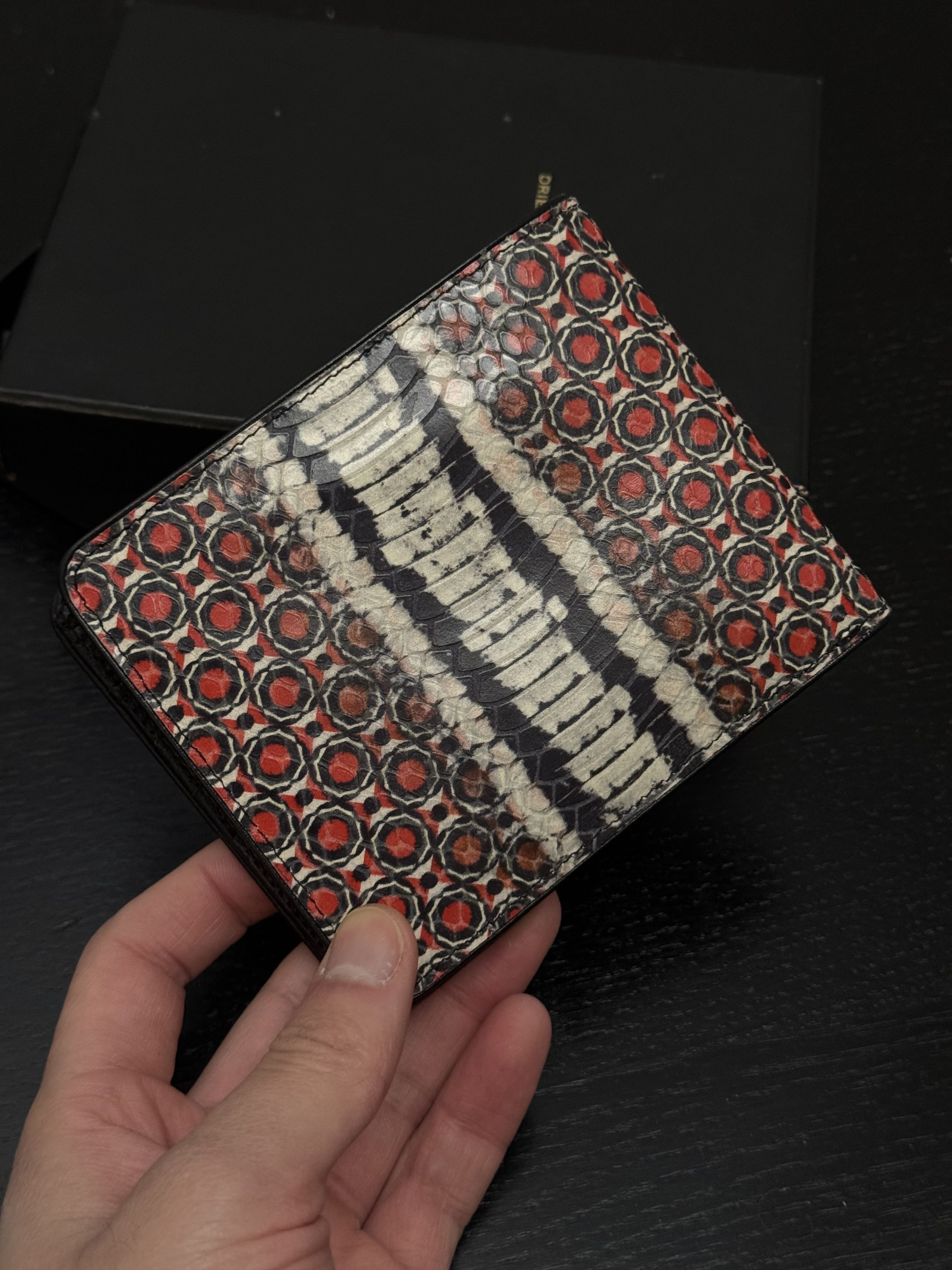 Dries Van Noten snake print wallet