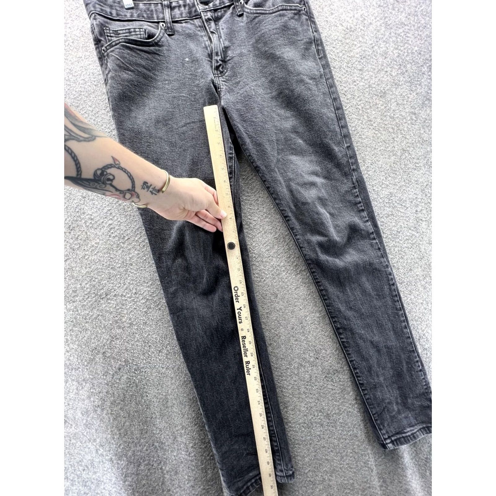 Forever 21 Forever 21 Jeans Mens 32 Gray Slim Skinny Stretch Denim Charcoal Wash Casual Size US 32 / EU 48 - 3 Thumbnail