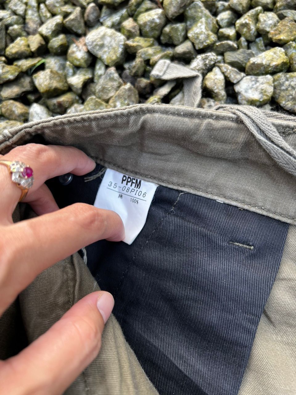 PPFM Japanese Brand PPFM Sunfaded Distress Cargo Pants Size US 34 / EU 50 - 19 Thumbnail