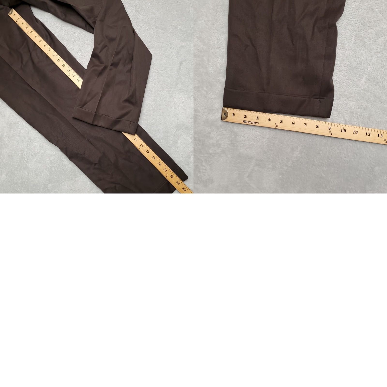 Vintage Pazoni Pants Mens 38x33 Black Pleated 100% Wool Dress Slacks Como 2 Style 711 Shirt Size US 38 / EU 54 - 9 Thumbnail