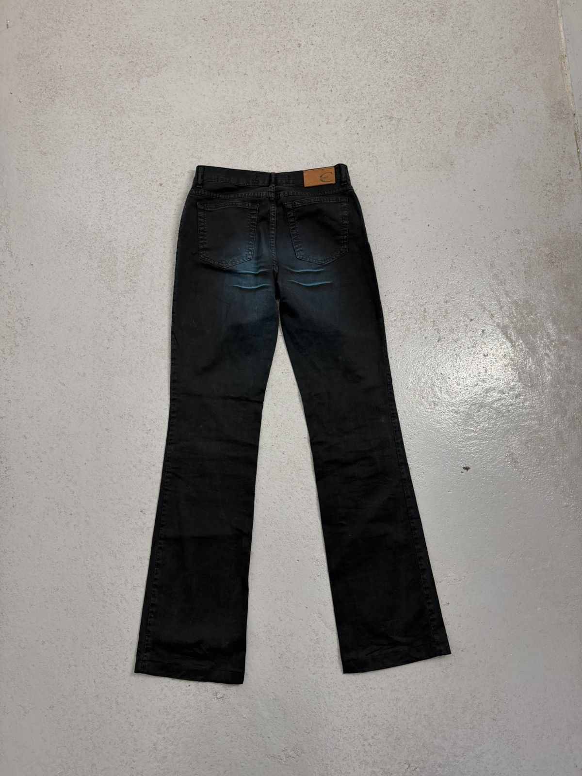 Just Cavalli Vintage Just Cavalli Blue Waves Flared Overprinted Jeans Size 28" / US 6 / IT 42 - 12 Thumbnail