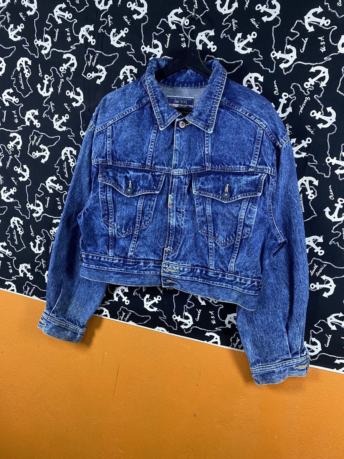 Edwin Vintage SOMETHING EDWIN Japanese Denim Jacket Blue Selvedge Size M / US 6-8 / IT 42-44 - 4 Thumbnail