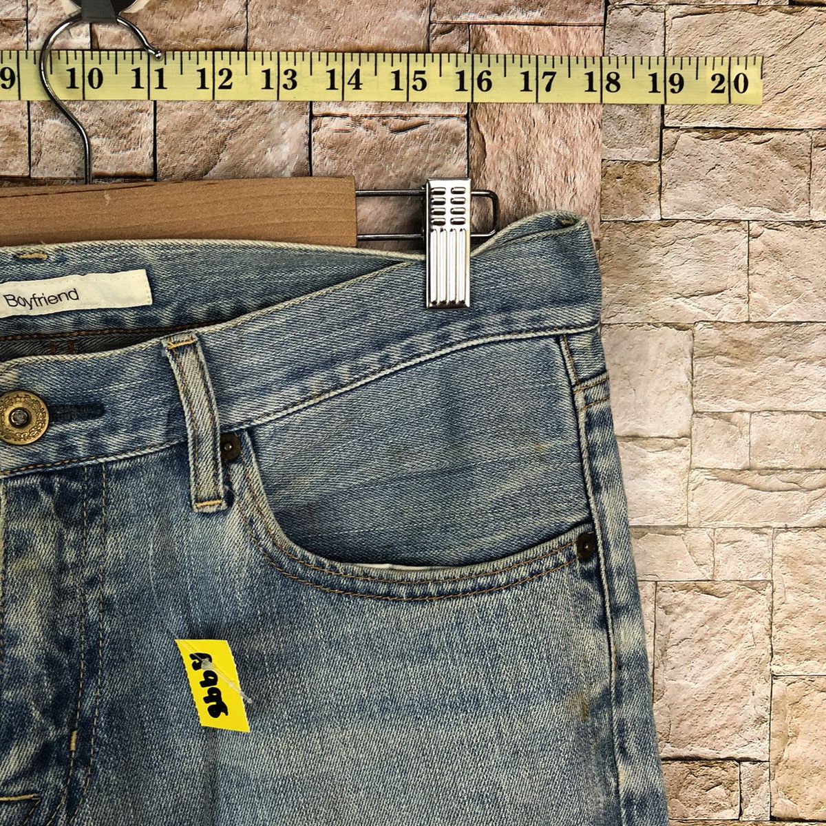 Uniqlo Uniqlo Boyfriend Blue Distressed Denim Pants #A998 Size US 32 / EU 48 - 8 Thumbnail